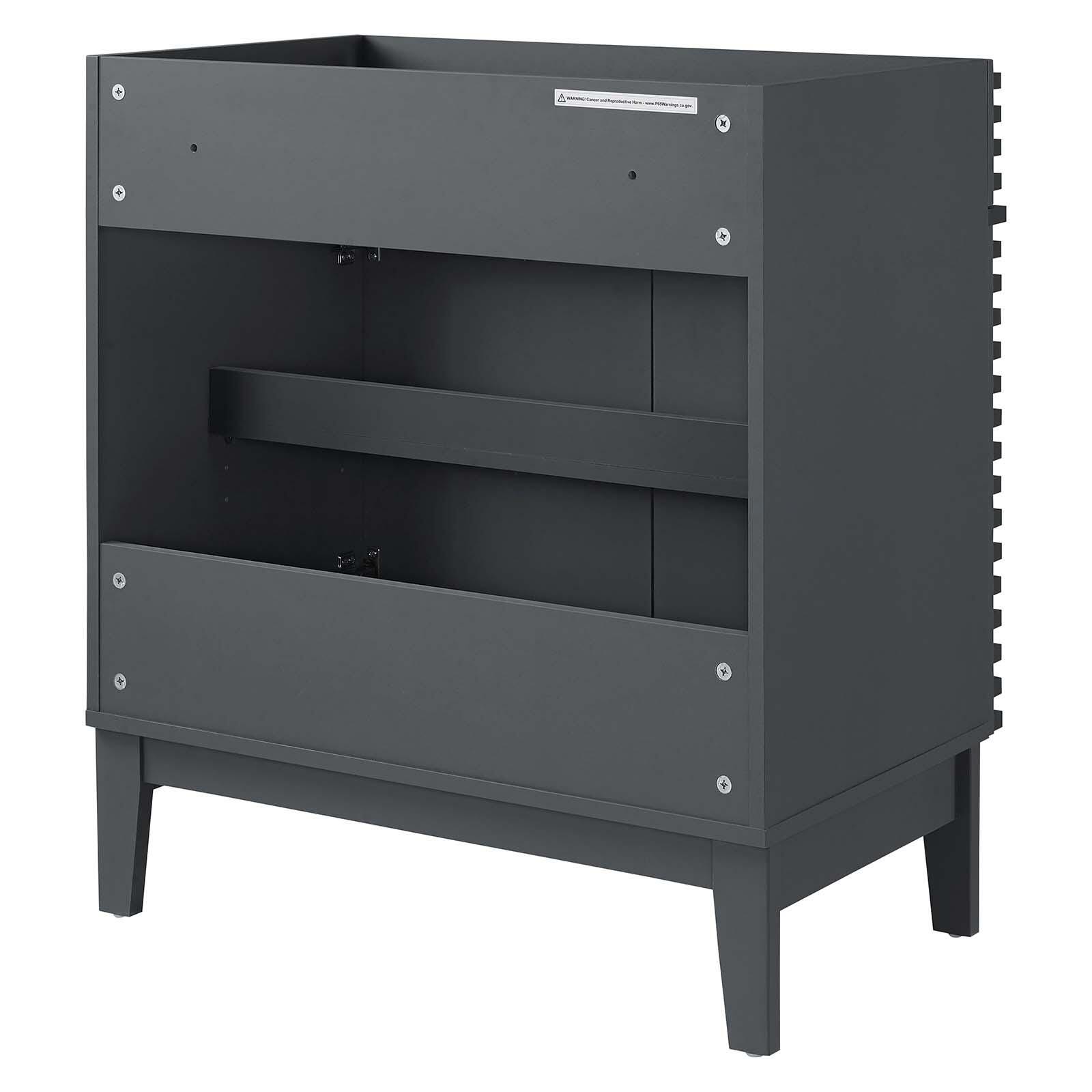 Modway Render 30" Bathroom Vanity Cabinet, Gray, large