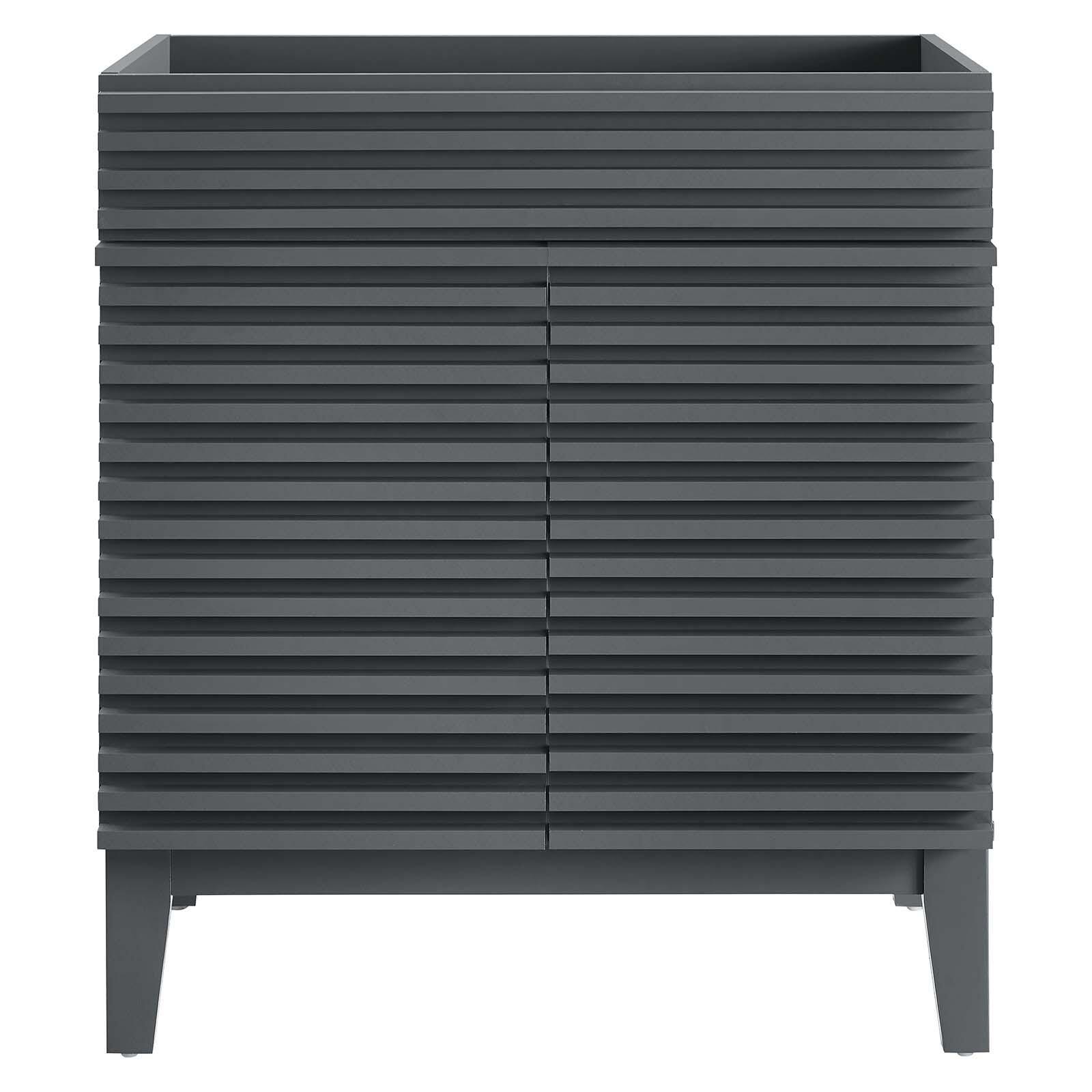 Modway Render 30" Bathroom Vanity Cabinet, Gray, large