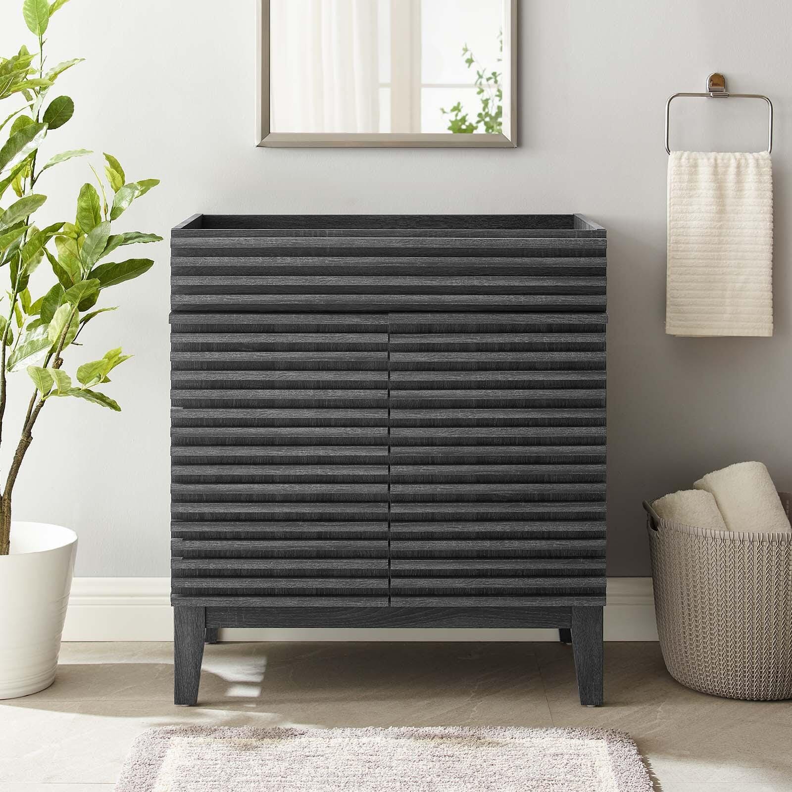 Render 30" Bathroom Vanity Cabinet, Charcoal, large