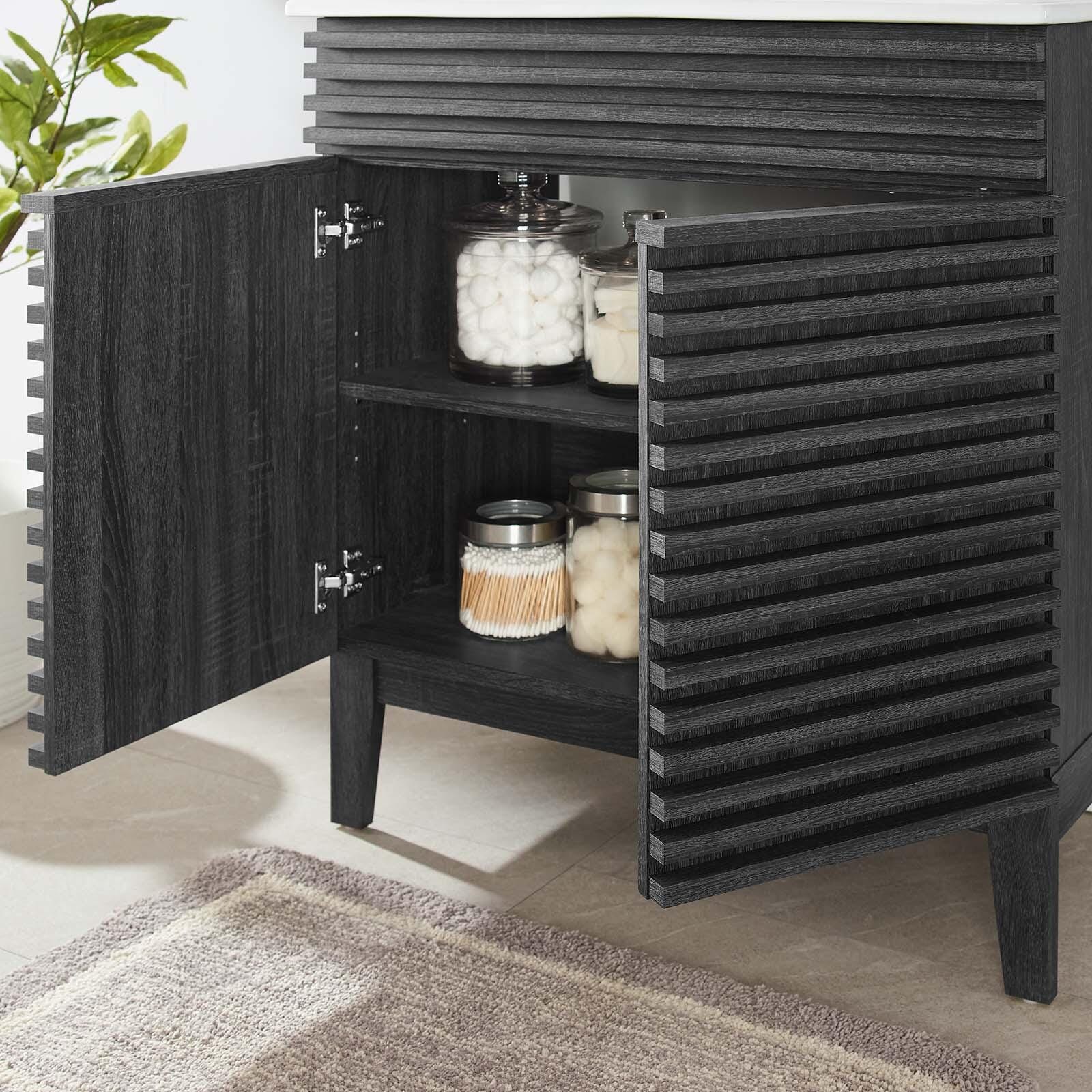 Render 30" Bathroom Vanity Cabinet, Charcoal, large