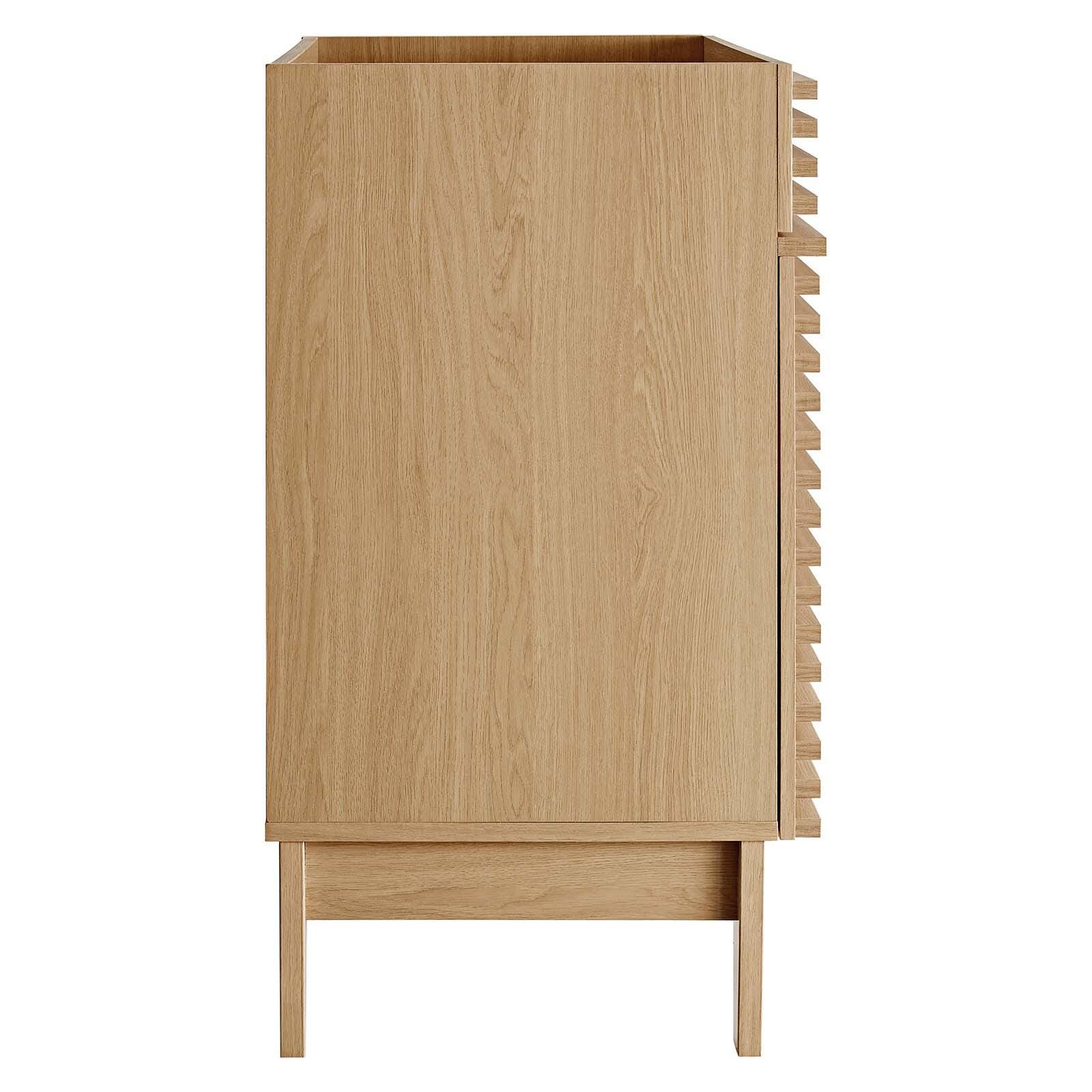 Modway Render 30" Bathroom Vanity Cabinet, Oak, large