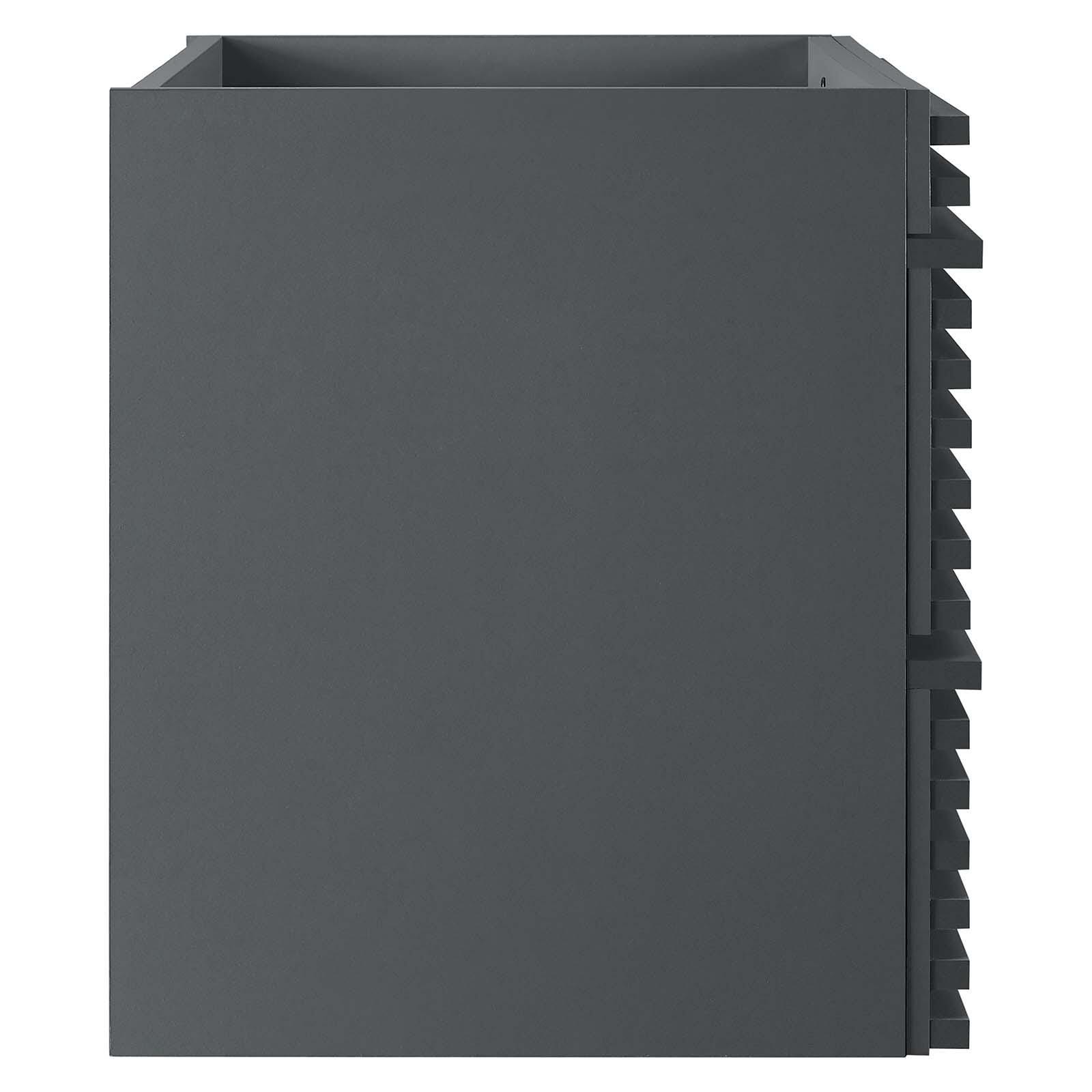 Modway Render 30" Wall-Mount Bathroom Vanity, Gray, large