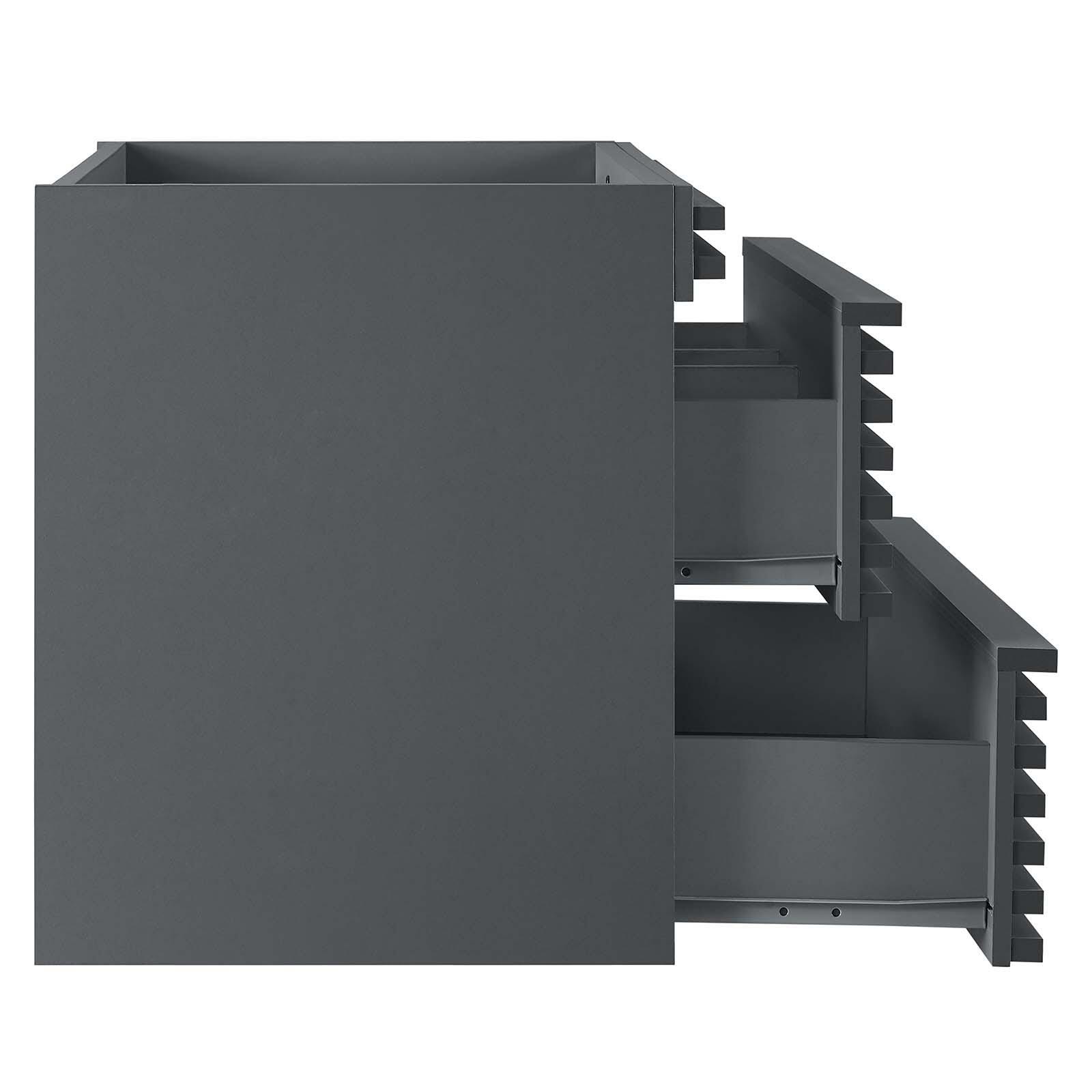 Modway Render 30" Wall-Mount Bathroom Vanity, Gray, large
