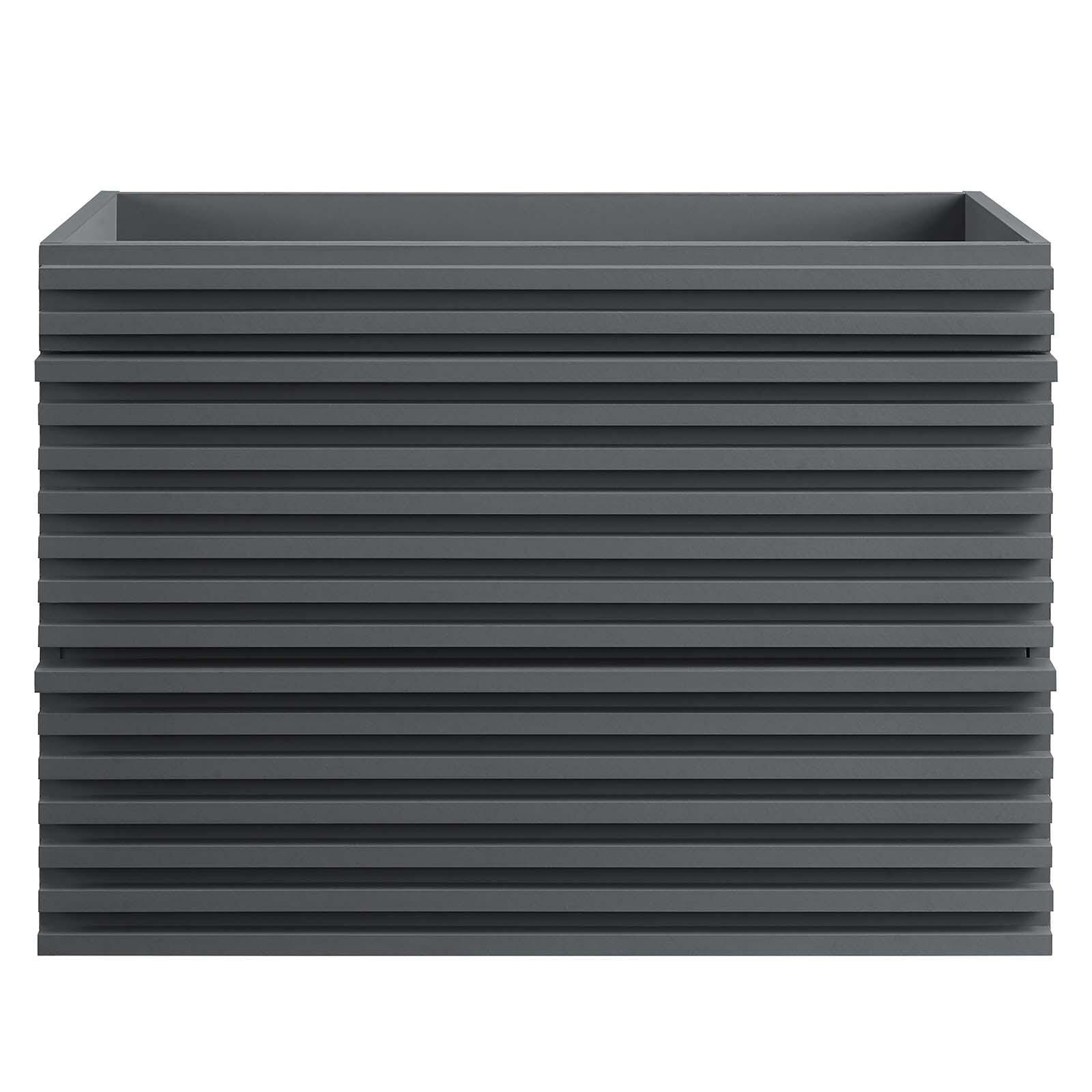 Modway Render 30" Wall-Mount Bathroom Vanity, Gray, large