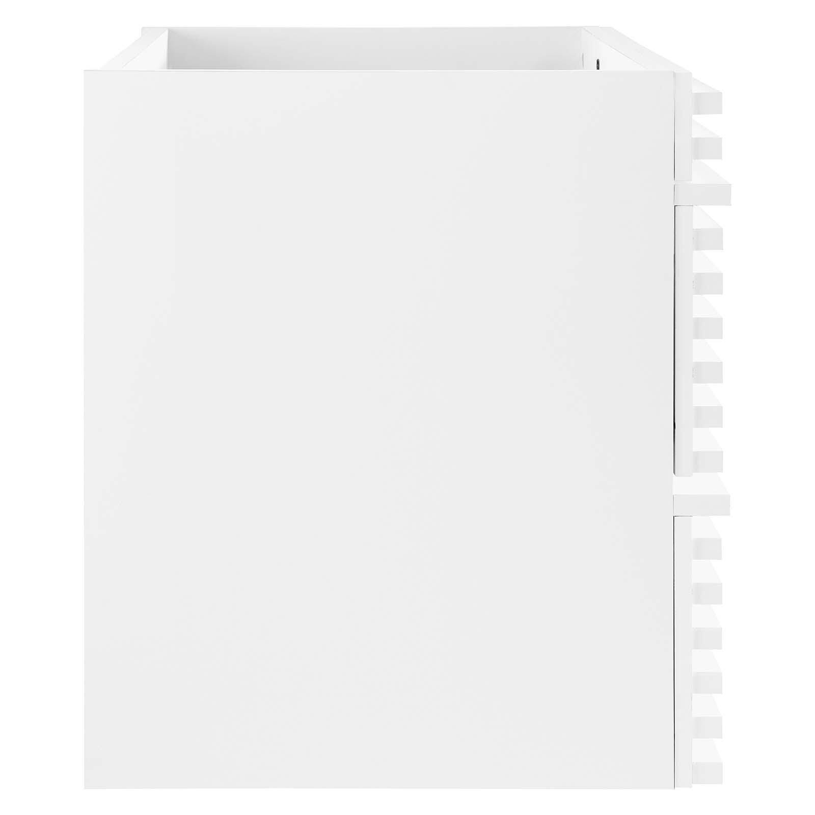 Modway Render 36" Wall-Mount Bathroom Vanity Cabinet, White, large