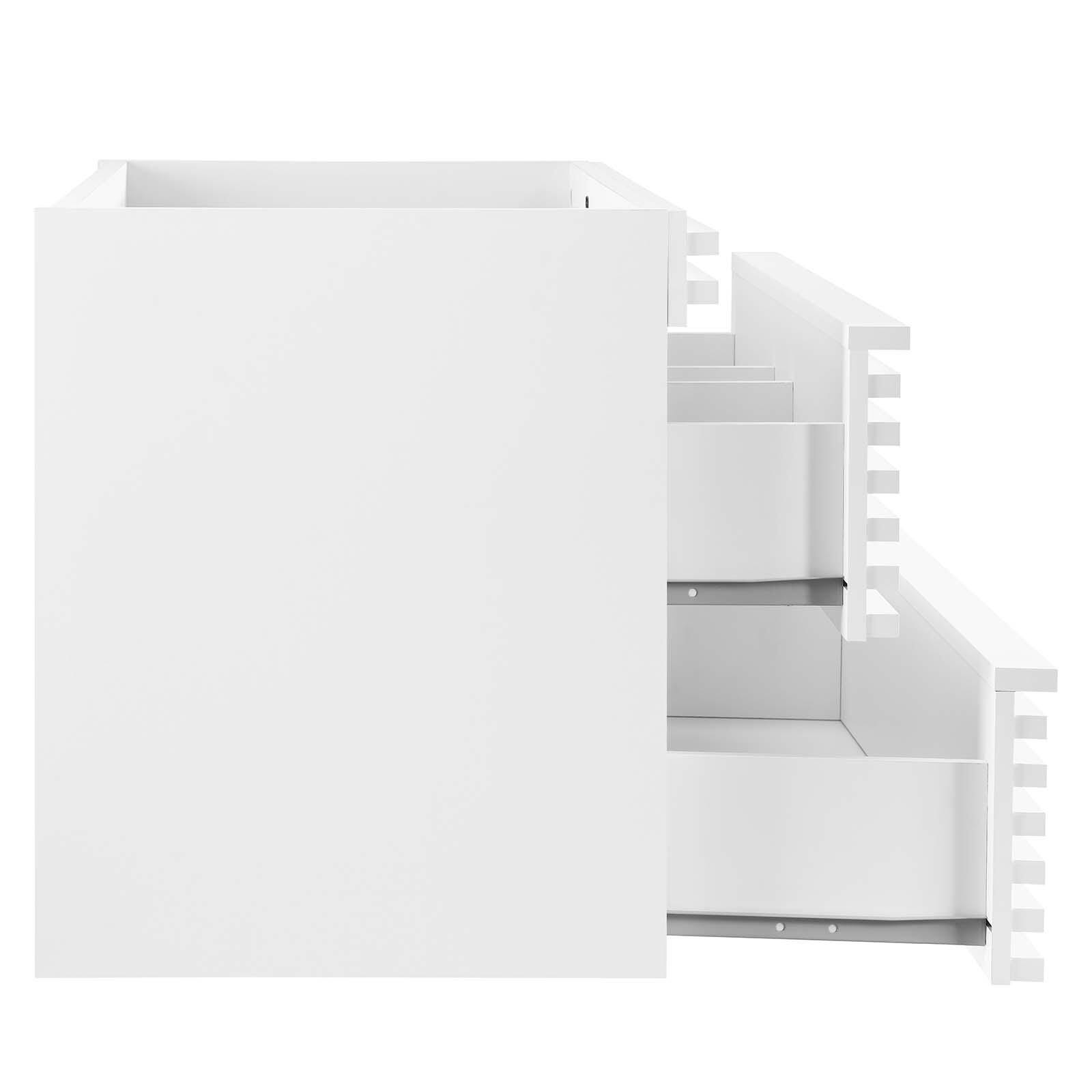 Modway Render 36" Wall-Mount Bathroom Vanity Cabinet, White, large