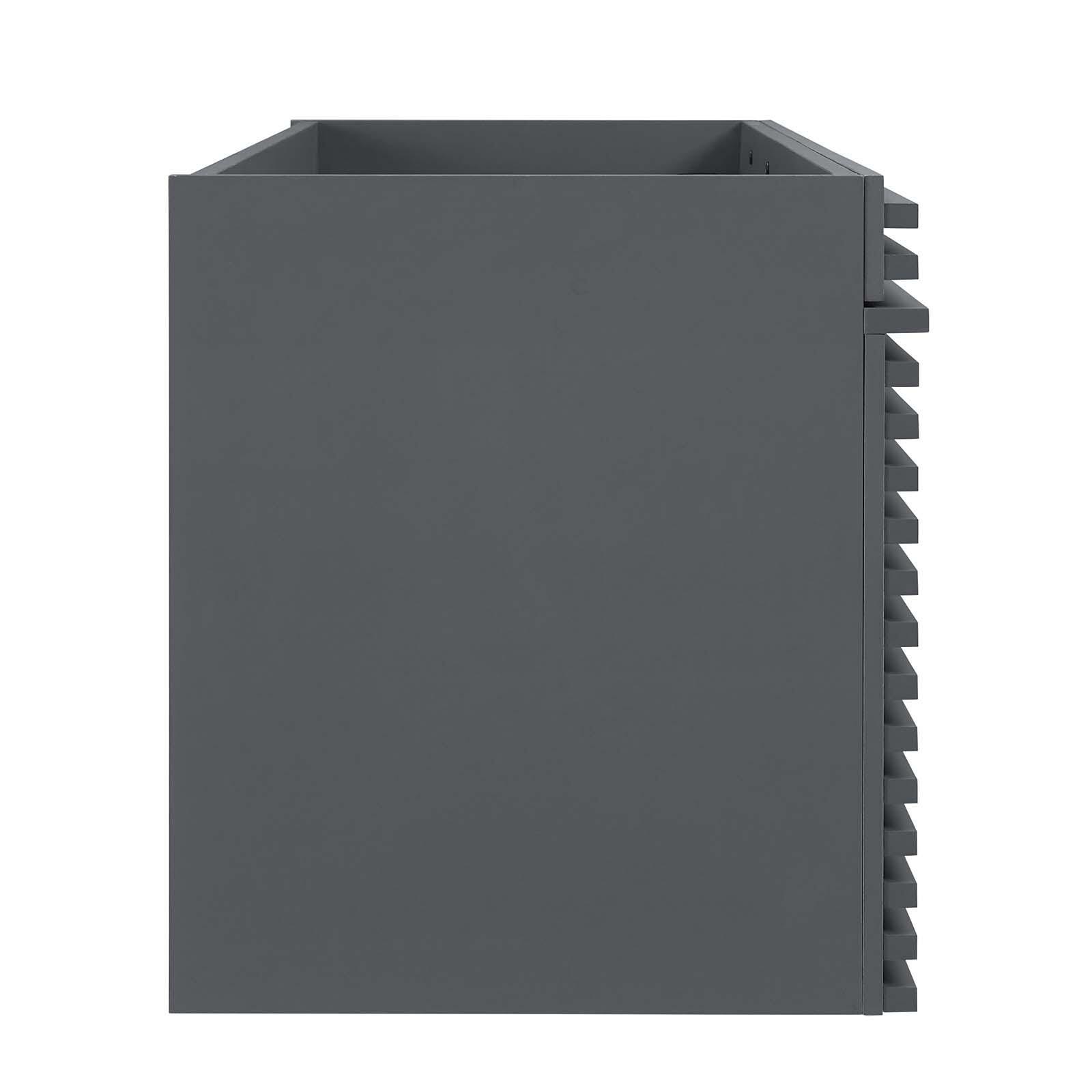 Modway Render 48" Wall-Mount Bathroom Vanity Cabinet, Gray, large