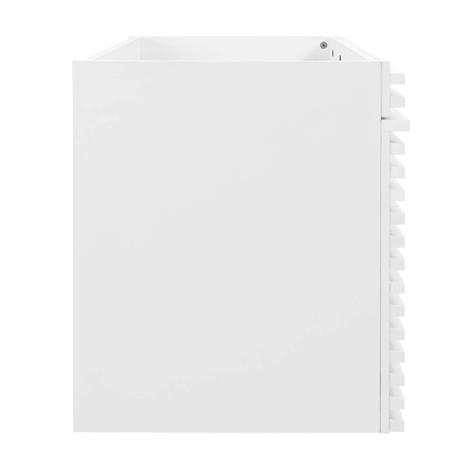Modway Render 48" Wall-Mount Bathroom Vanity Cabinet, White, large