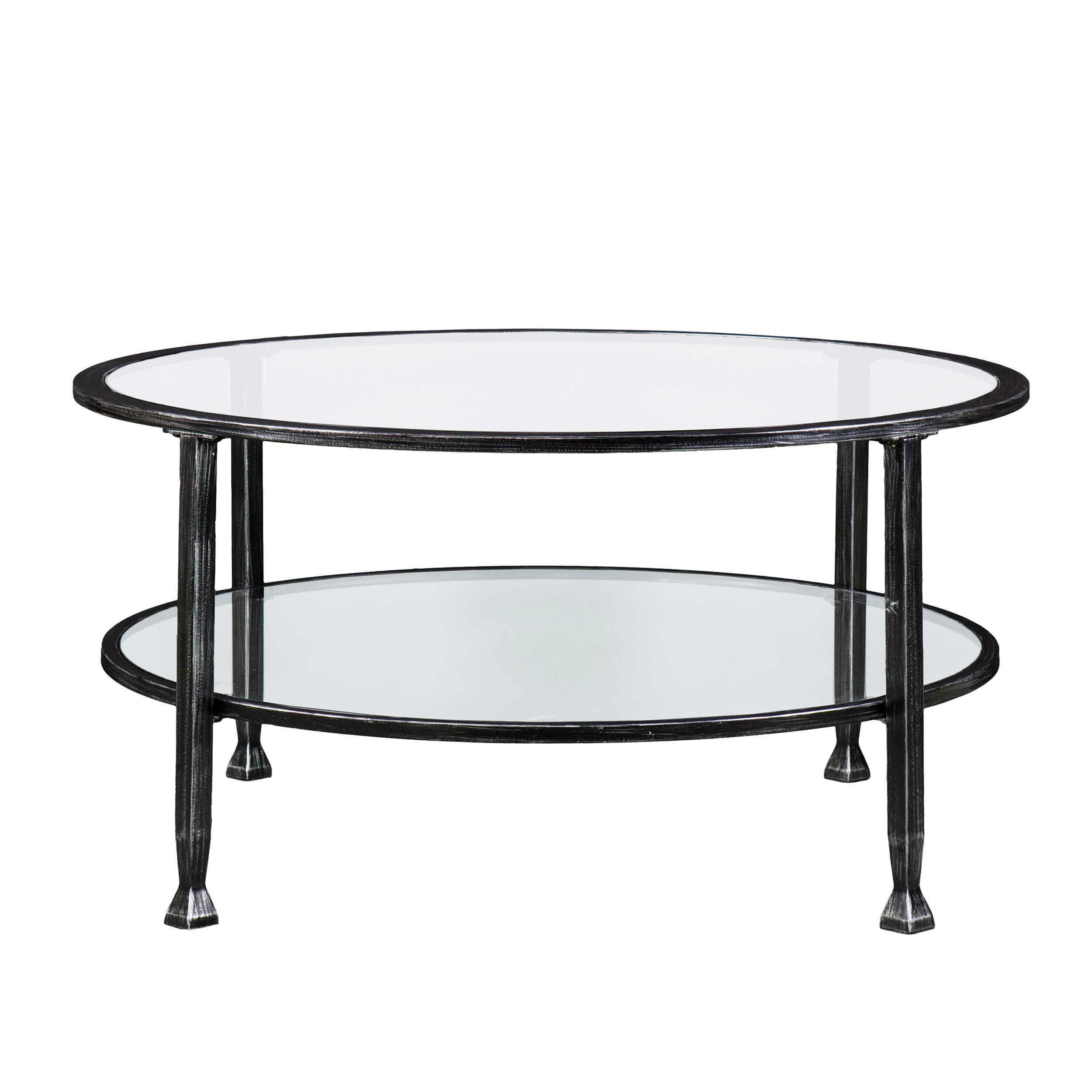 SEI Furniture Renfro Round Cocktail Table, Black, large