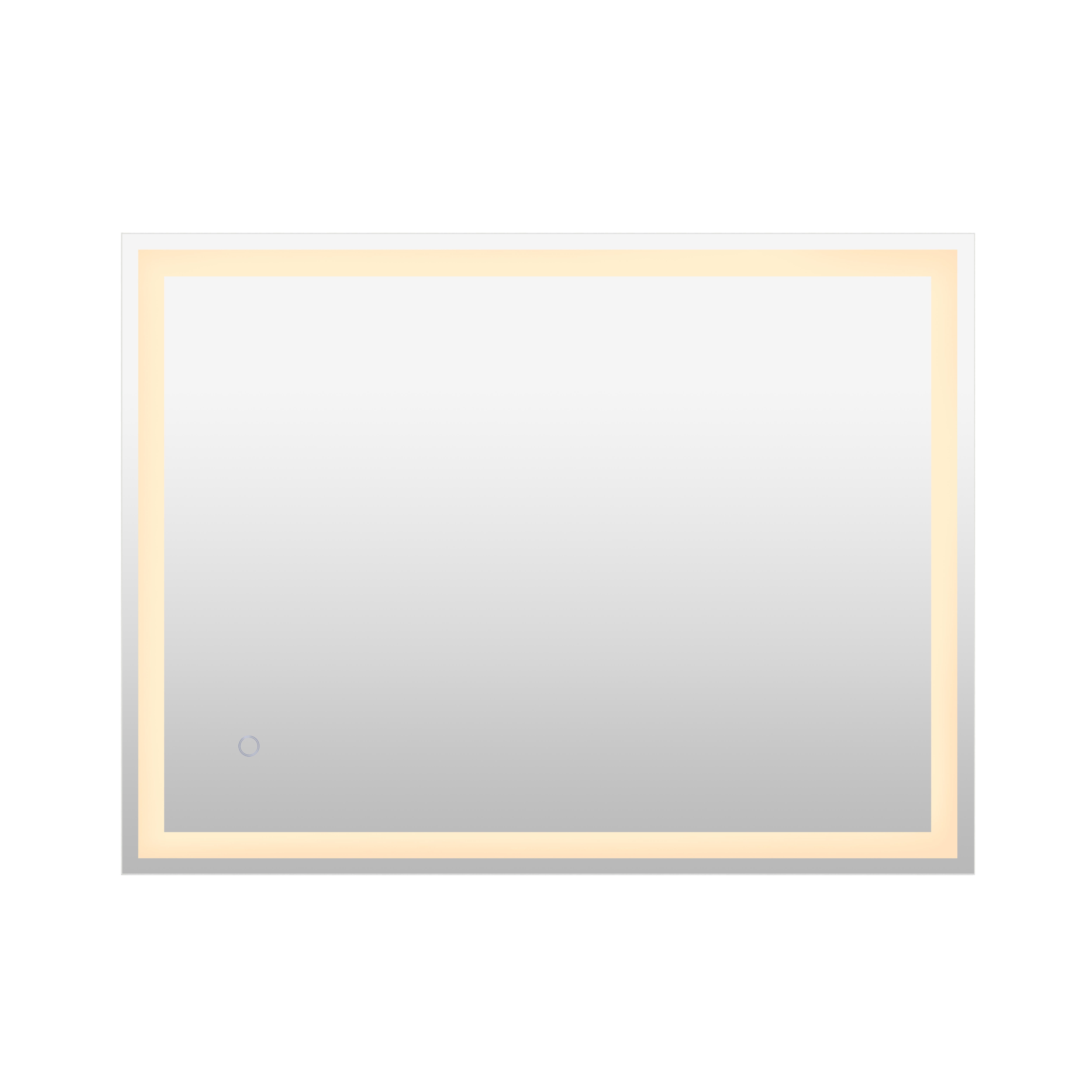 JONATHAN Y Pax LED Bathroom Vanity Mirror, White, large