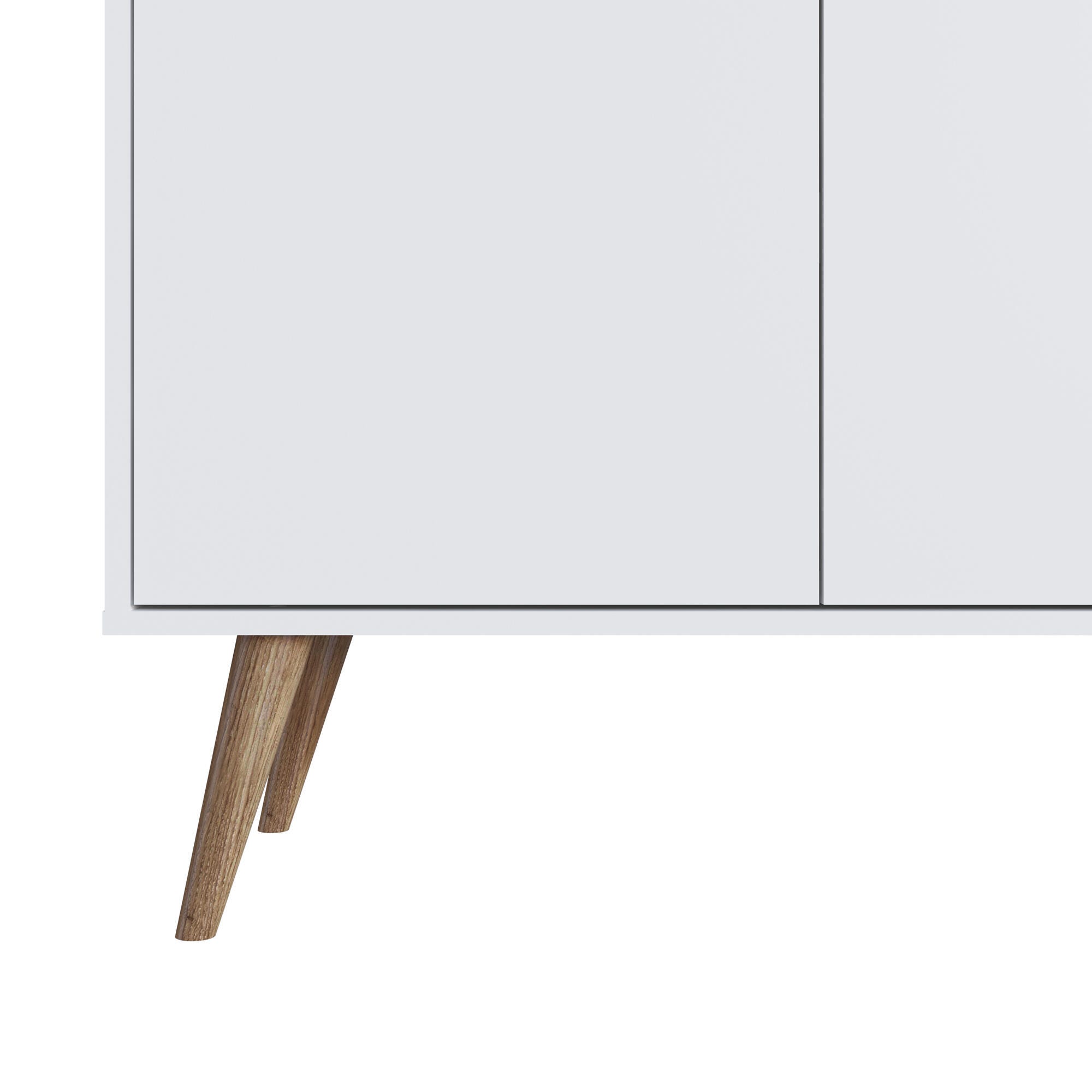 Manhattan Comfort Amber 32.8" 2 Shelves Accent Cabinet, White, large