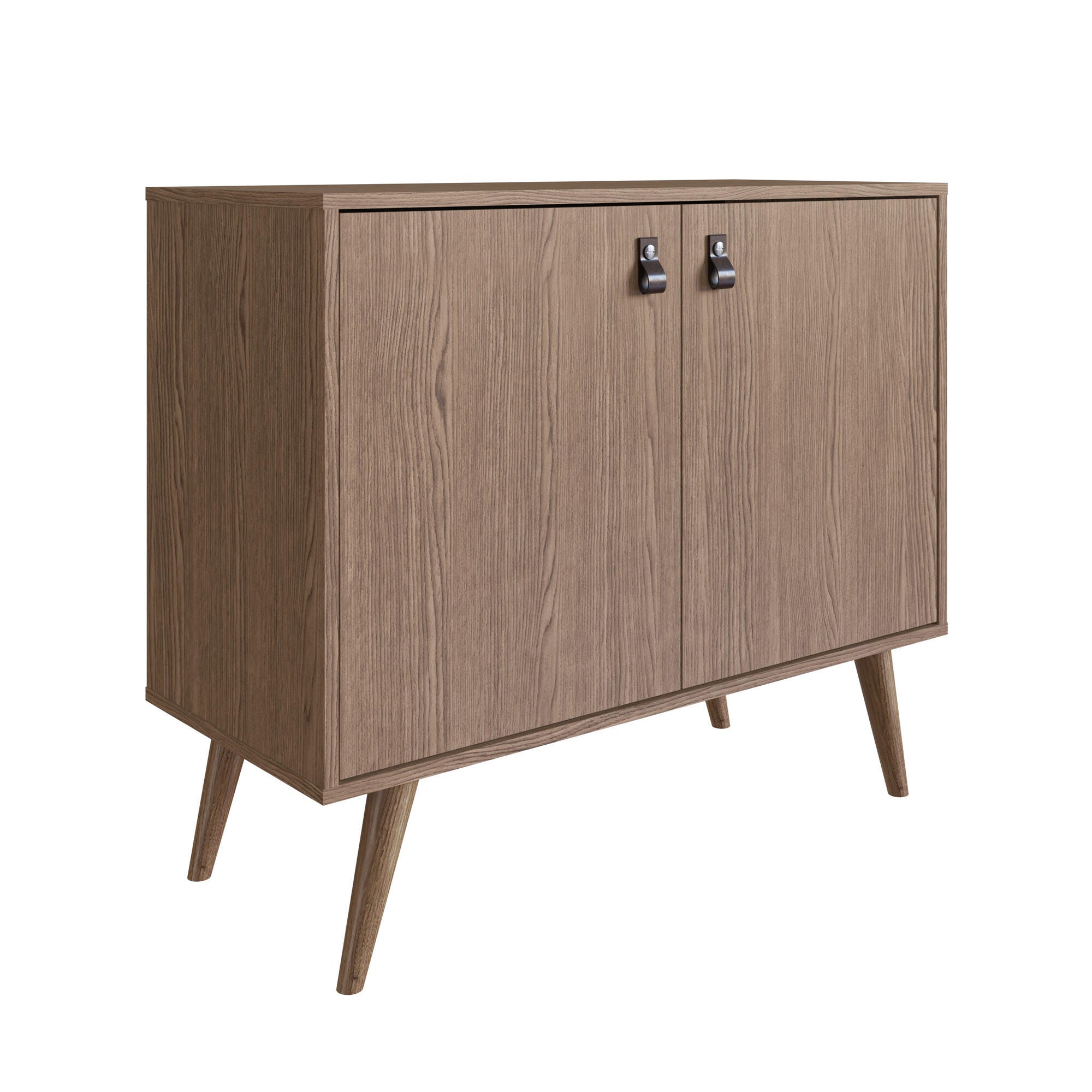 Manhattan Comfort Amber 32.8" 2 Shelves Accent Cabinet, Natural, large