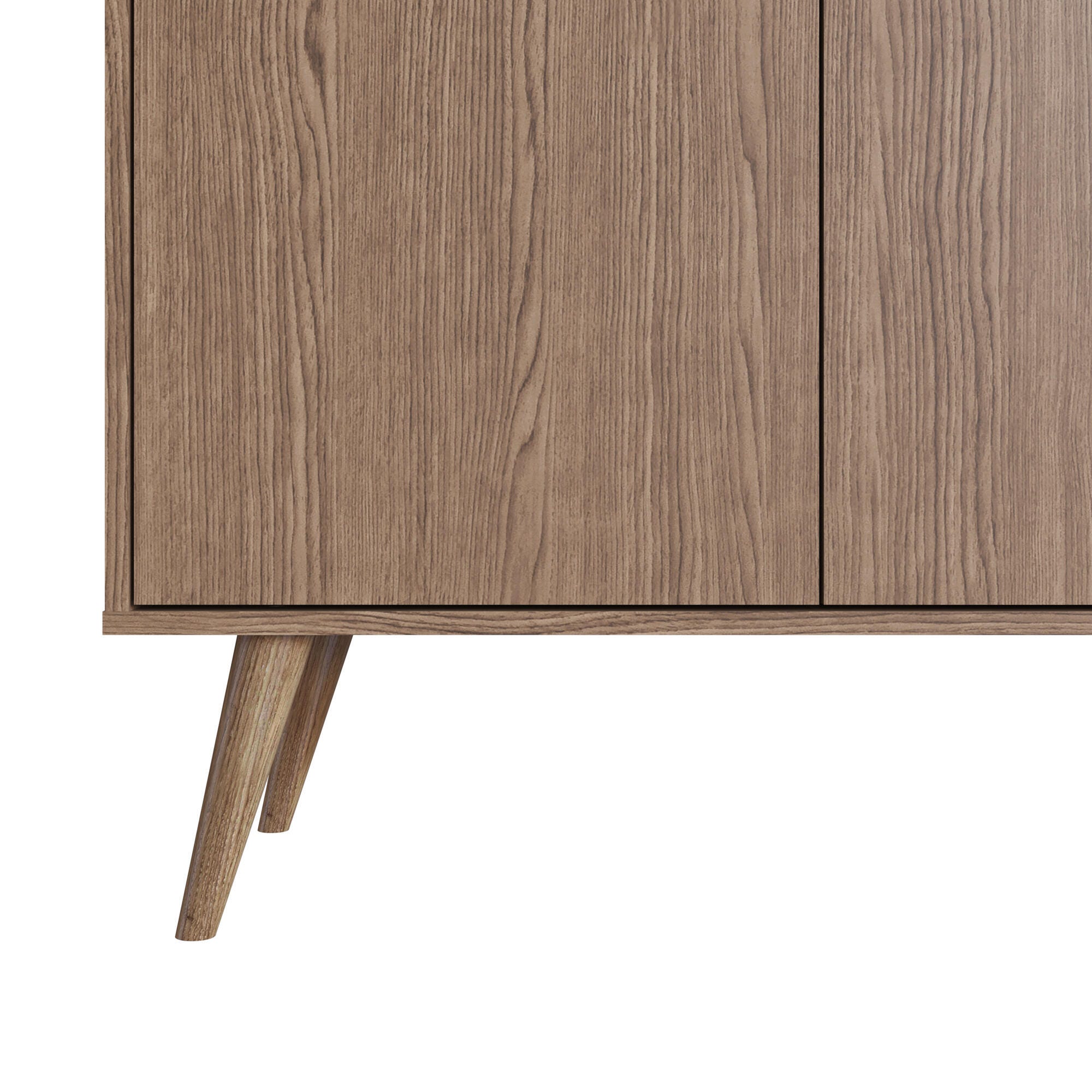 Manhattan Comfort Amber 32.8" 2 Shelves Accent Cabinet, Natural, large