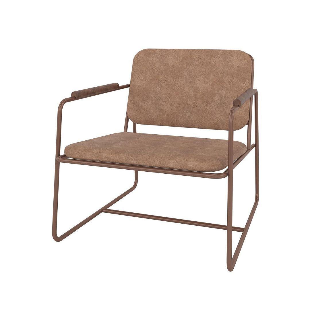 Manhattan Comfort Whythe Accent Chair, Corten, large