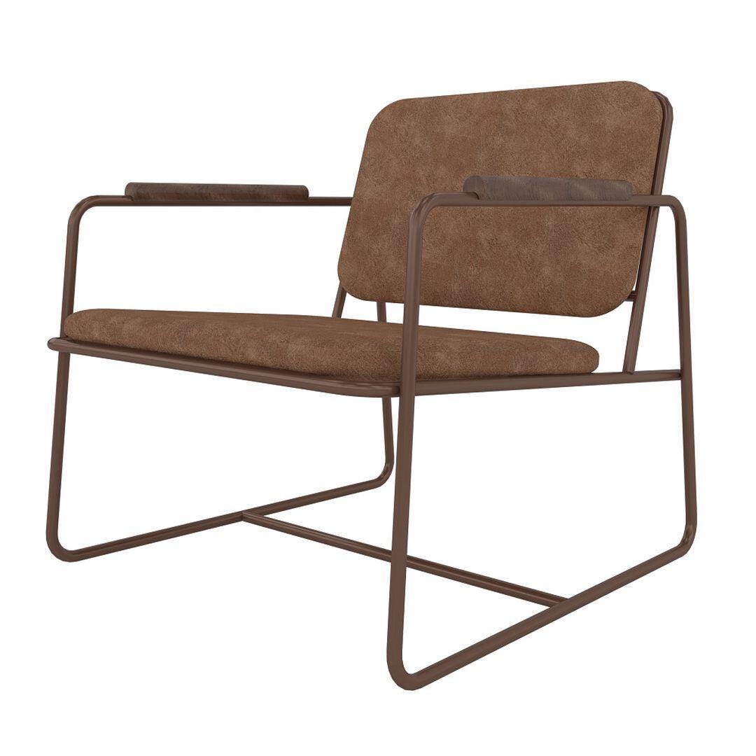 Manhattan Comfort Whythe Accent Chair, Corten, large