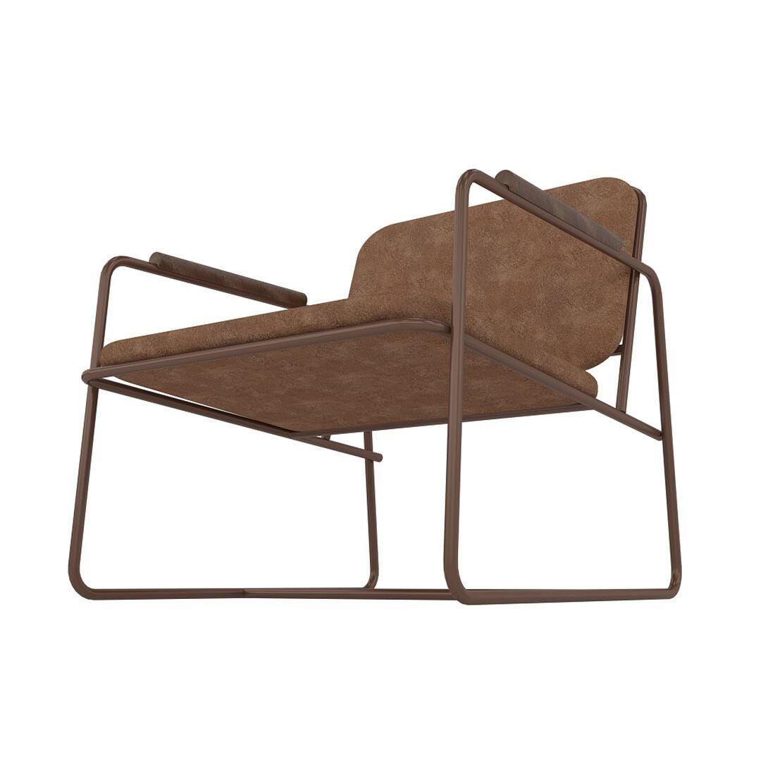 Manhattan Comfort Whythe Accent Chair, Corten, large