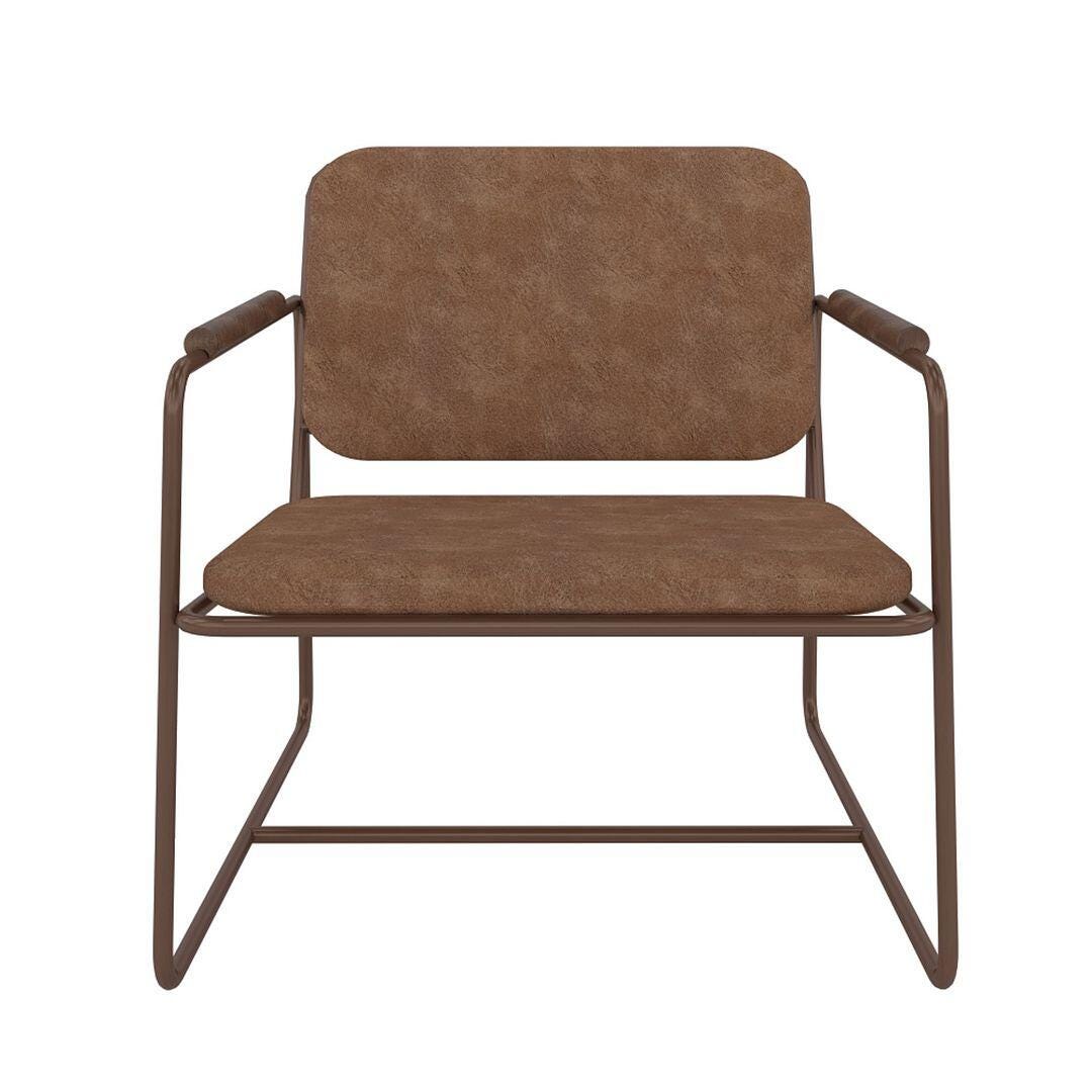 Manhattan Comfort Whythe Accent Chair, Corten, large