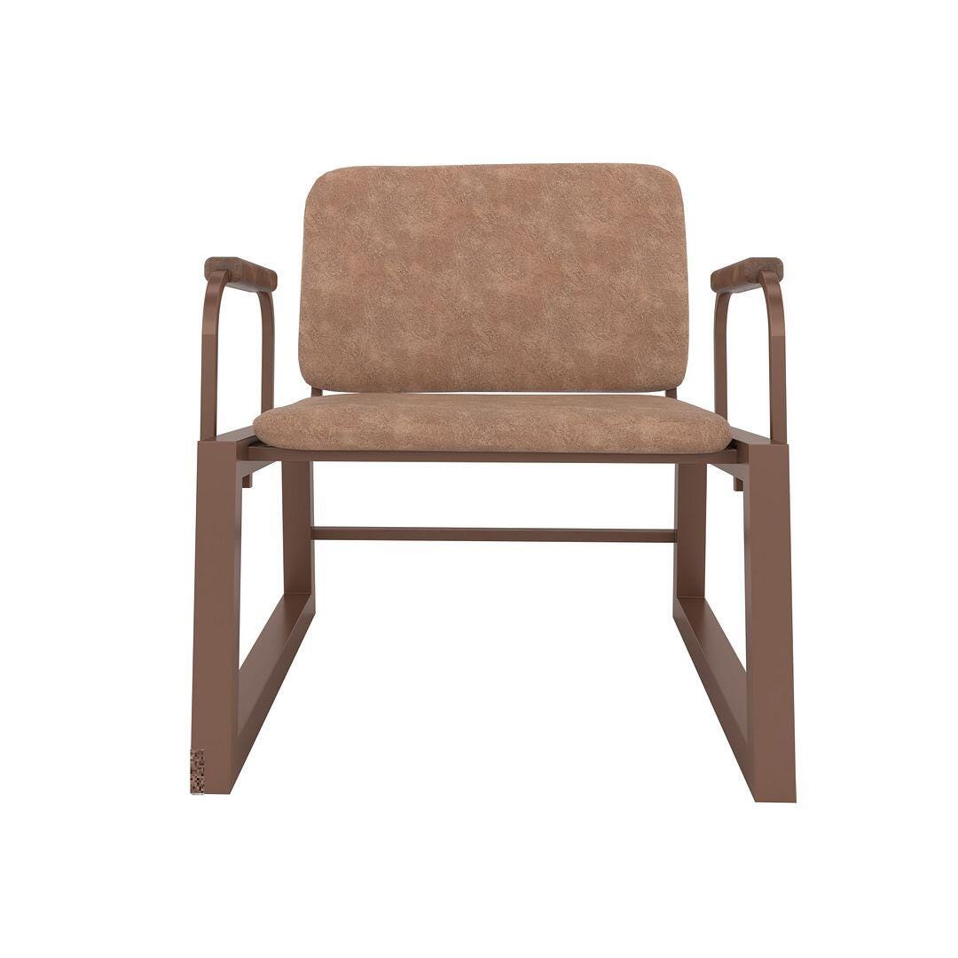 Manhattan Comfort Whythe Accent Chair, Corten, large