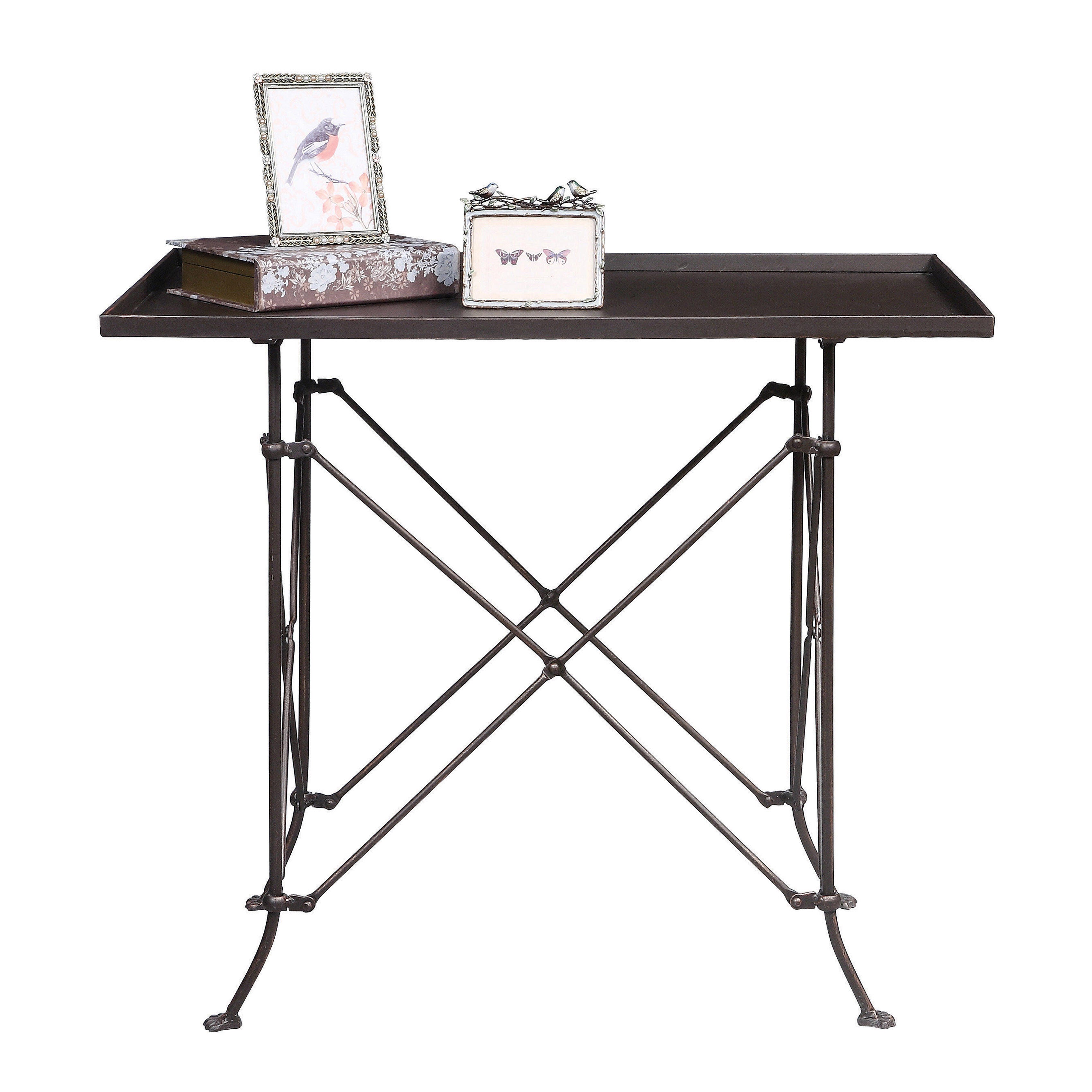 Storied Home Rectangular End Table, , large