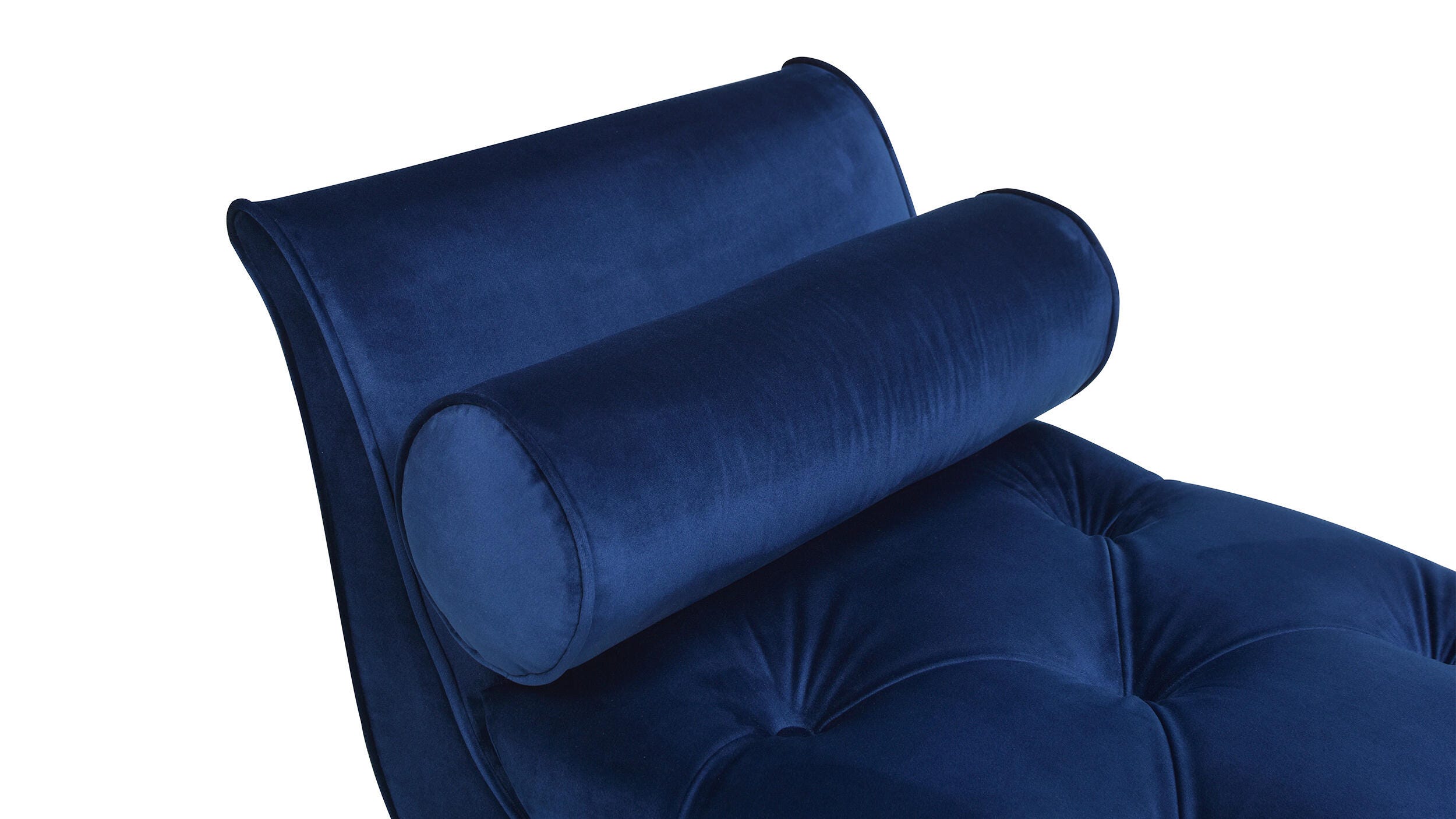 Jennifer Taylor Home Alma Tufted Flared Arm Entryway Bench, Navy Blue, large