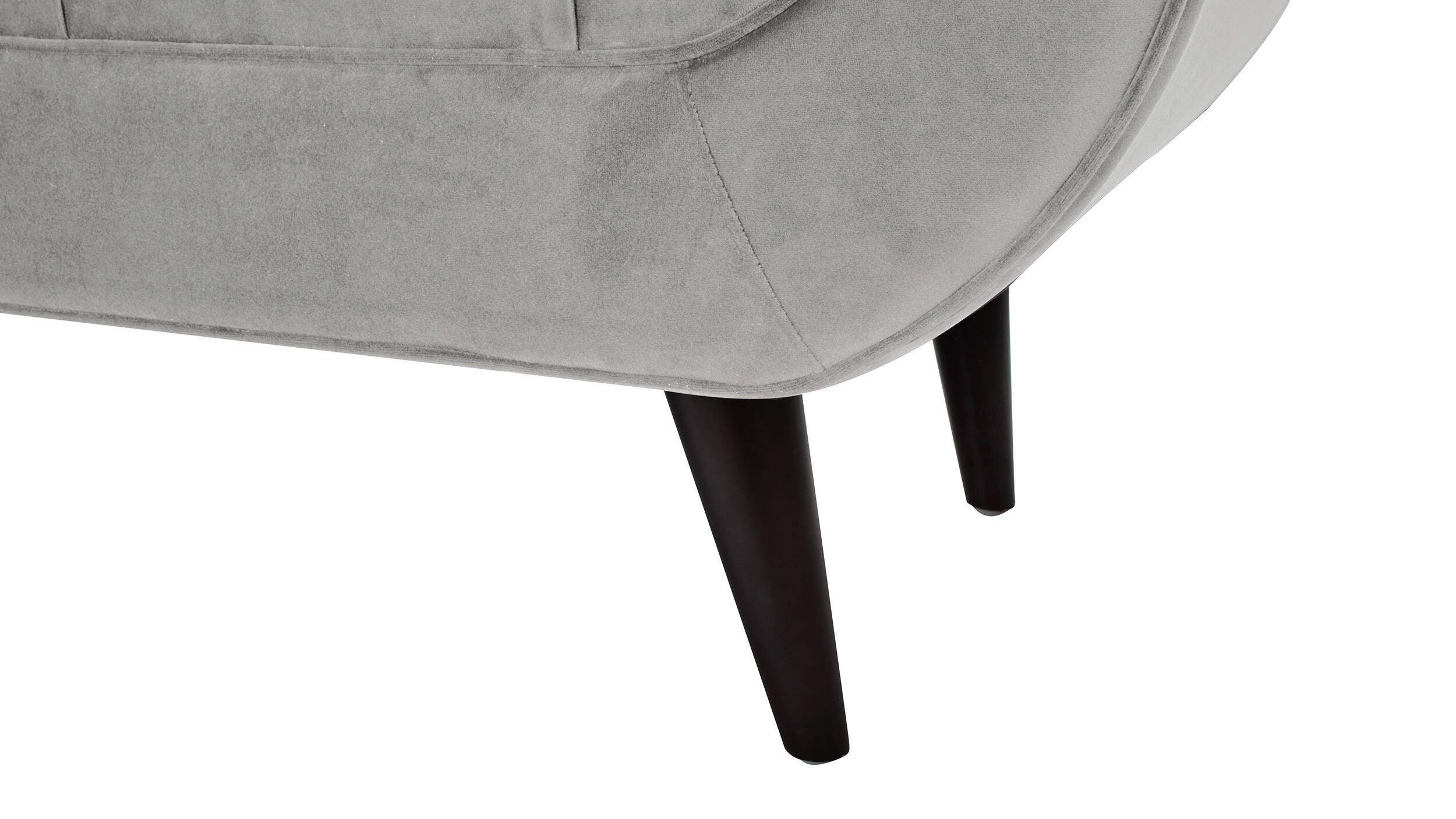 Jennifer Taylor Home Alma Tufted Flared Arm Entryway Bench, Opal Gray, large