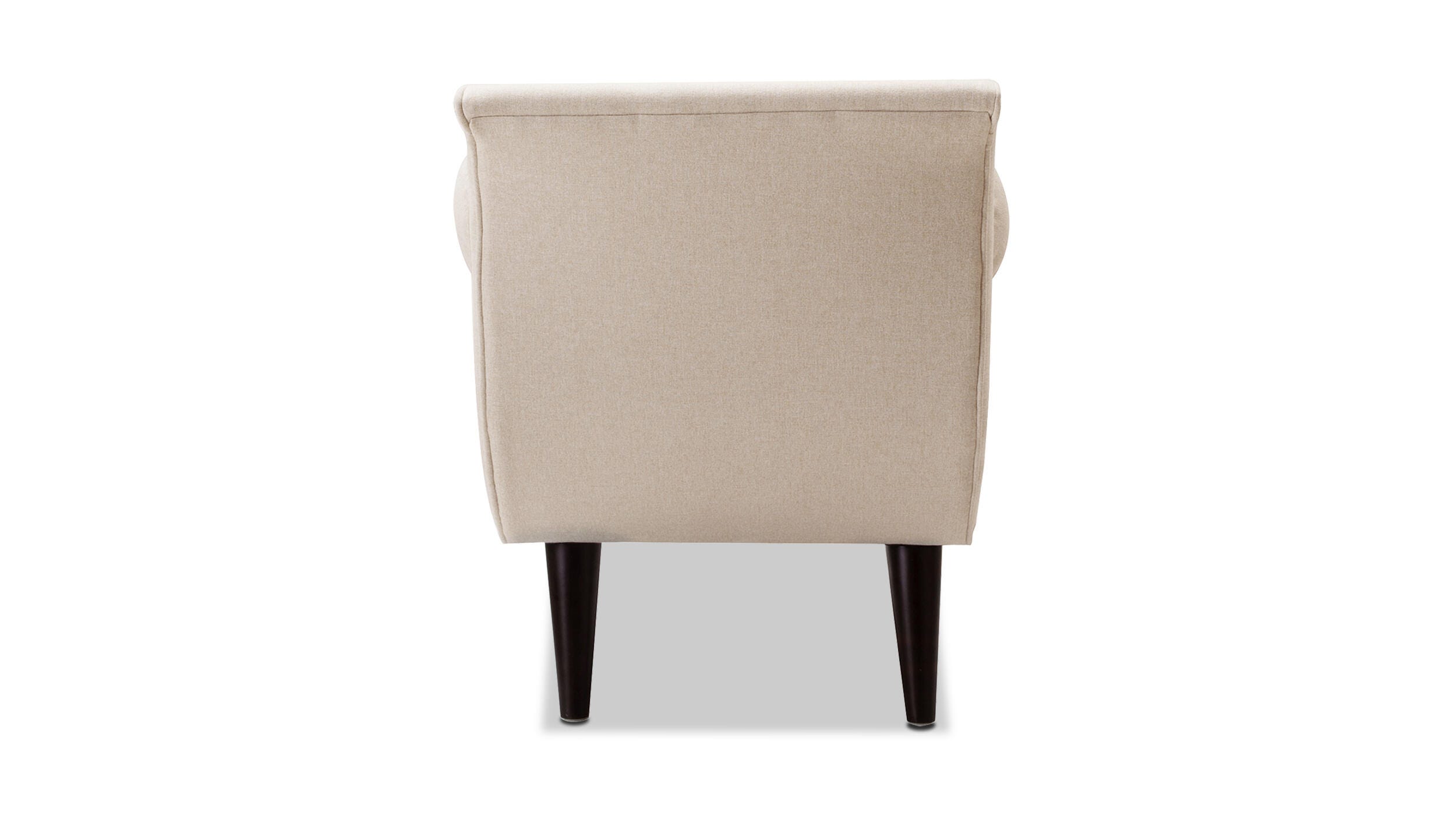 Jennifer Taylor Home Alma Tufted Flared Arm Entryway Bench, Sky Neutral Beige, large