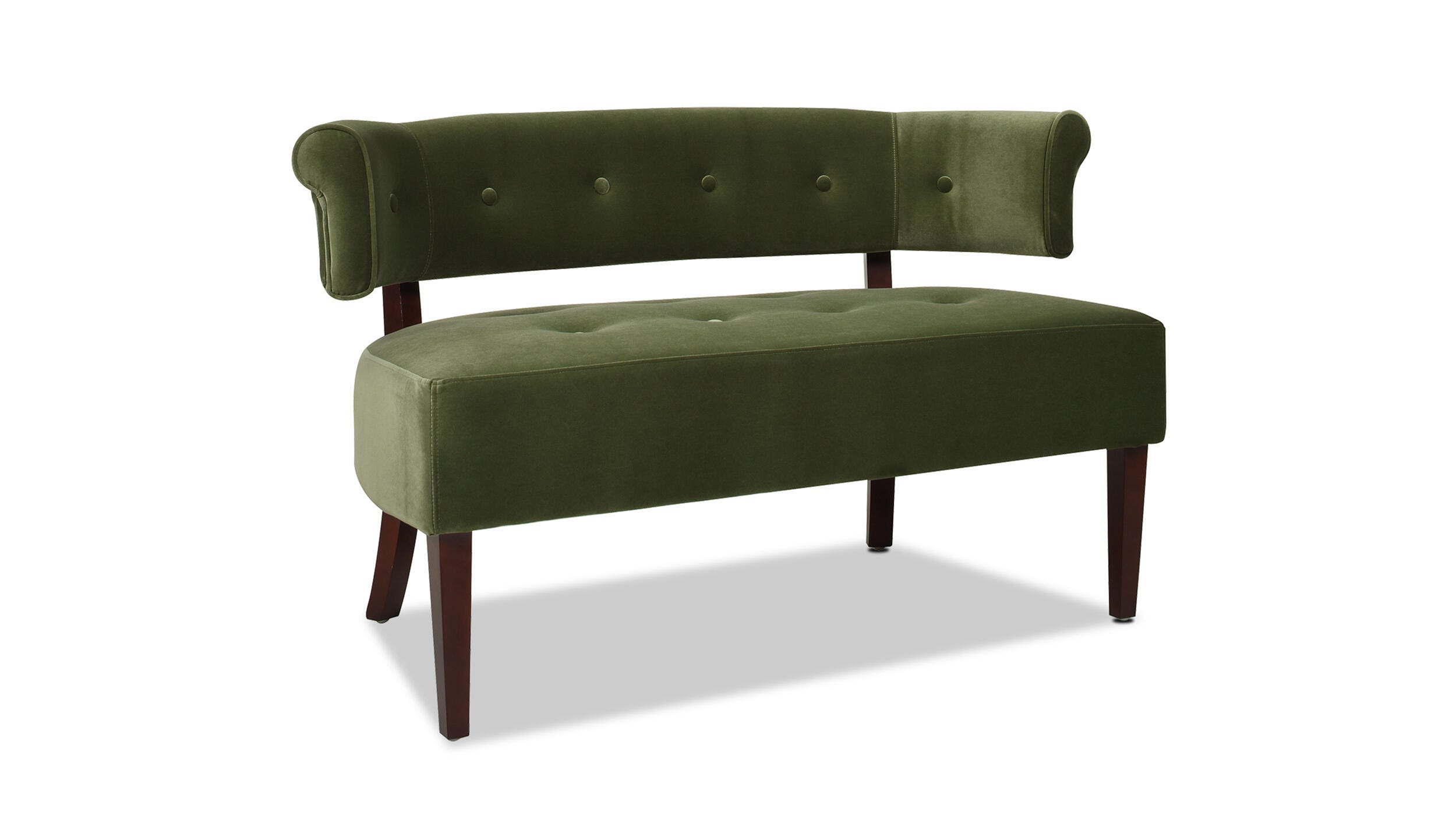 Jennifer Taylor Home Jared Roll Arm Tufted Bench, , large