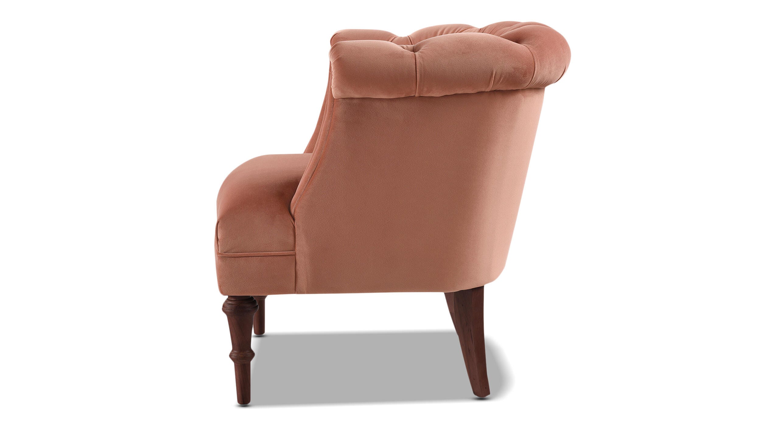 Jennifer Taylor Home Katherine Katherine Tufted Accent Chair, Peach Orange, large