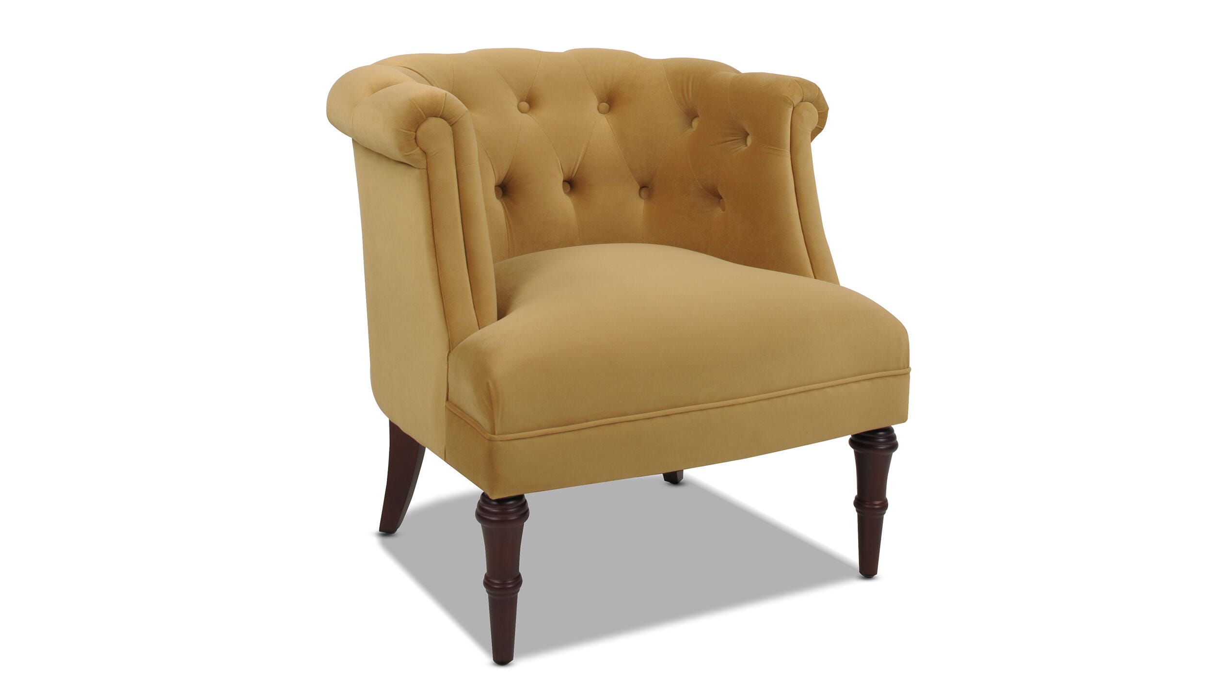 Jennifer Taylor Home Katherine Katherine Tufted Accent Chair, Gold, large