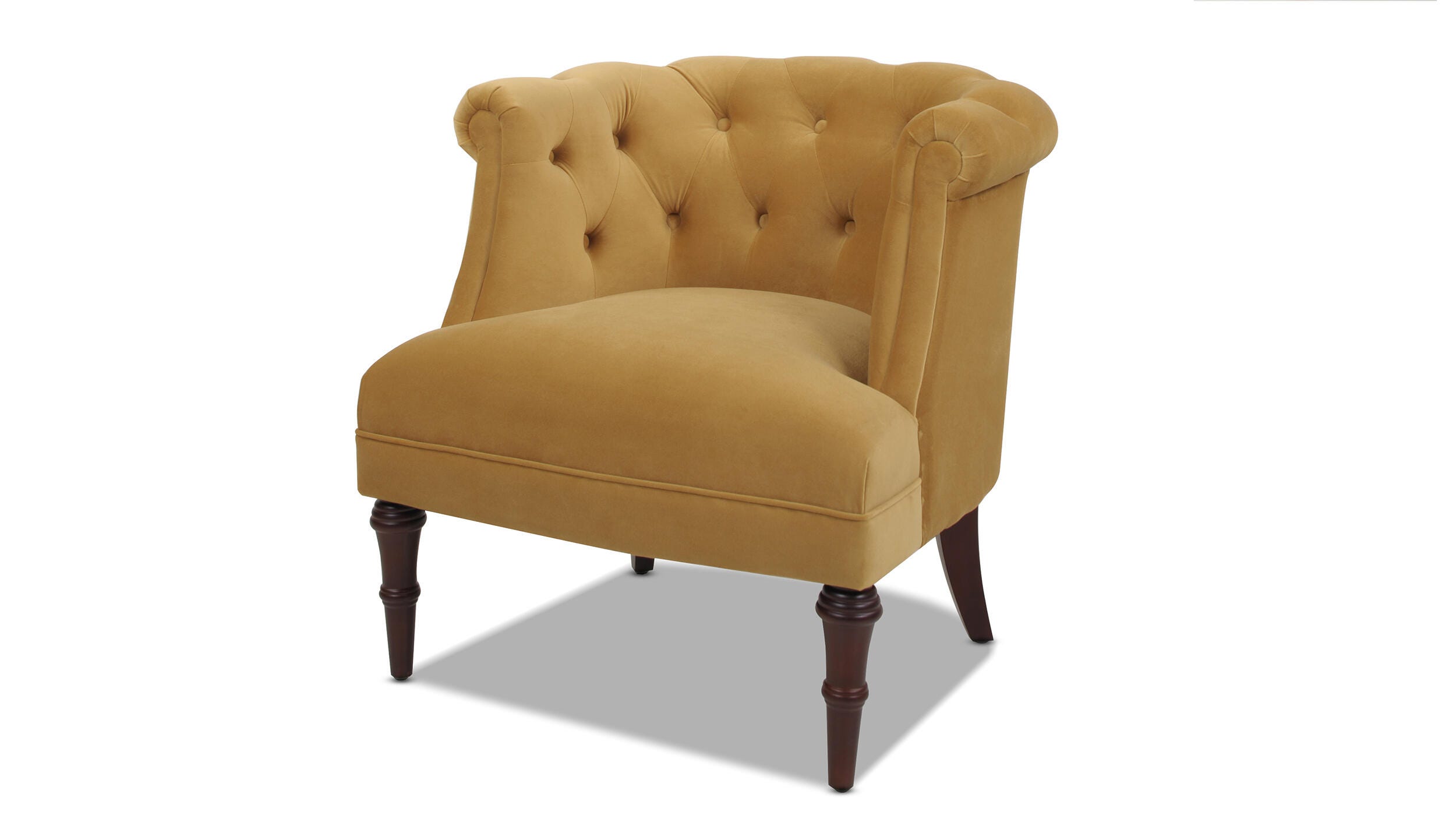 Jennifer Taylor Home Katherine Katherine Tufted Accent Chair, Gold, large
