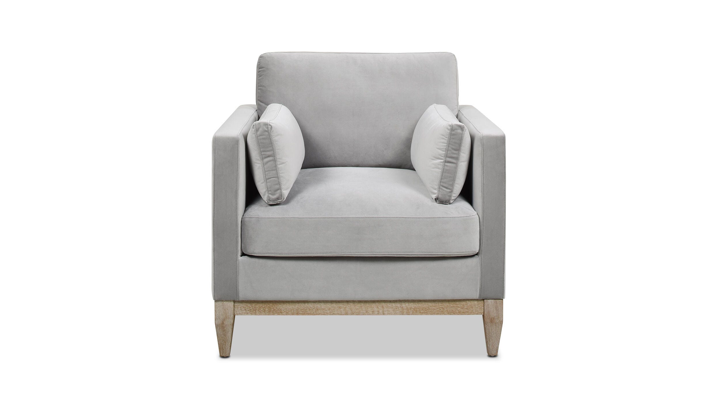Jennifer Taylor Home Knox 36" Modern Farmhouse Arm Chair, Opal Gray, large