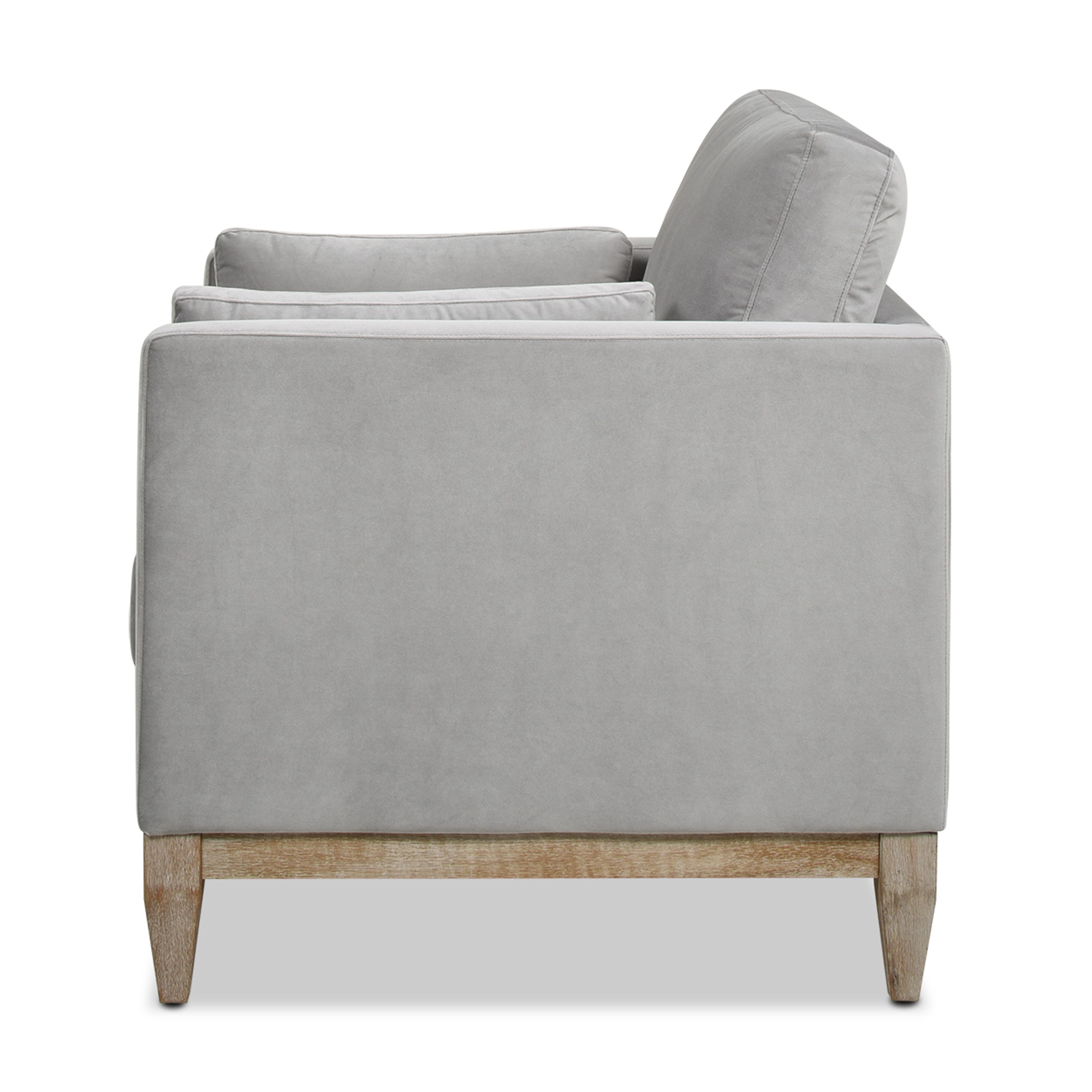 Jennifer Taylor Home Knox Knox 36" Modern Farmhouse Arm Chair, Opal Gray, large