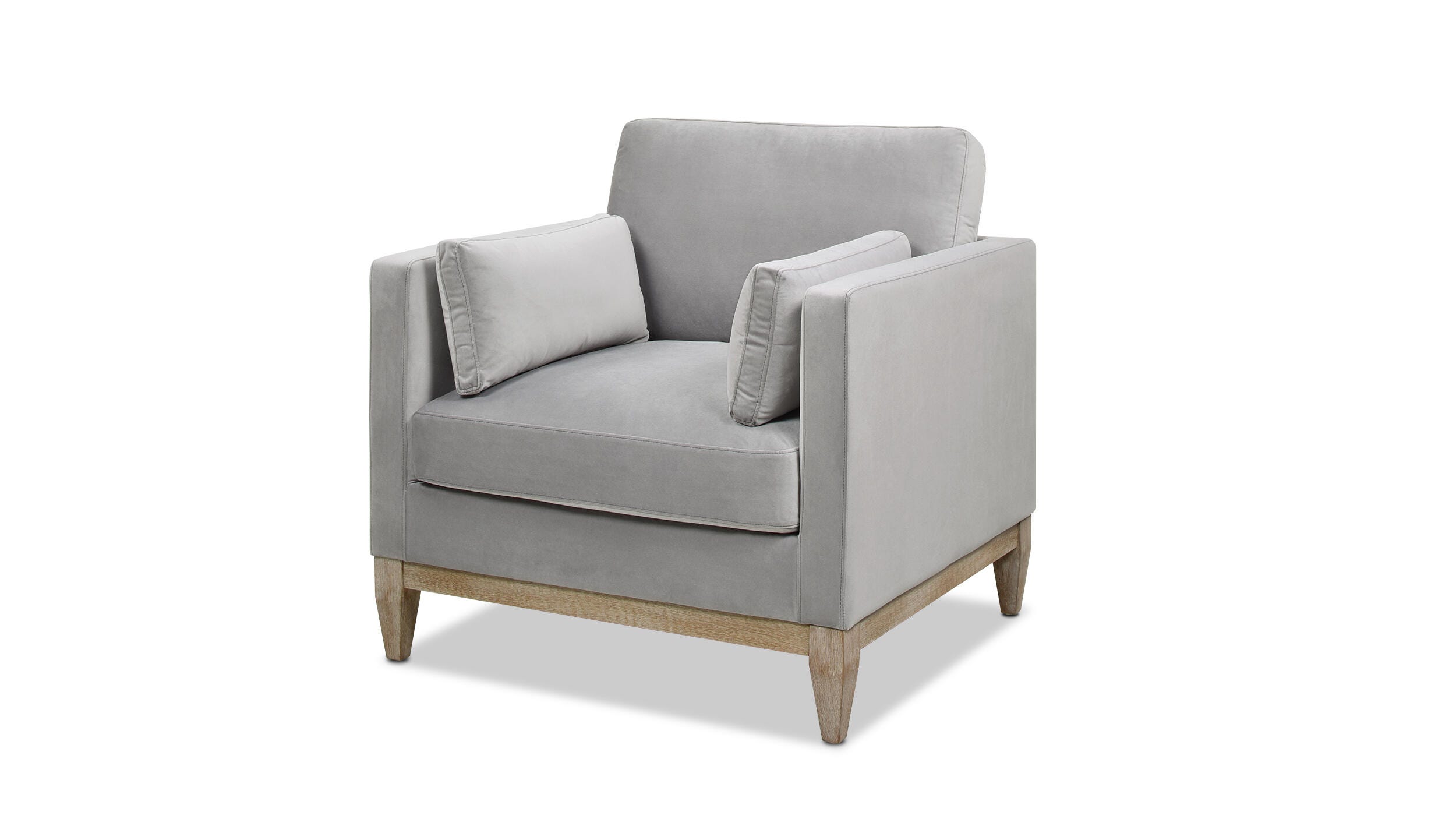 Jennifer Taylor Home Knox Knox 36" Modern Farmhouse Arm Chair, Opal Gray, large