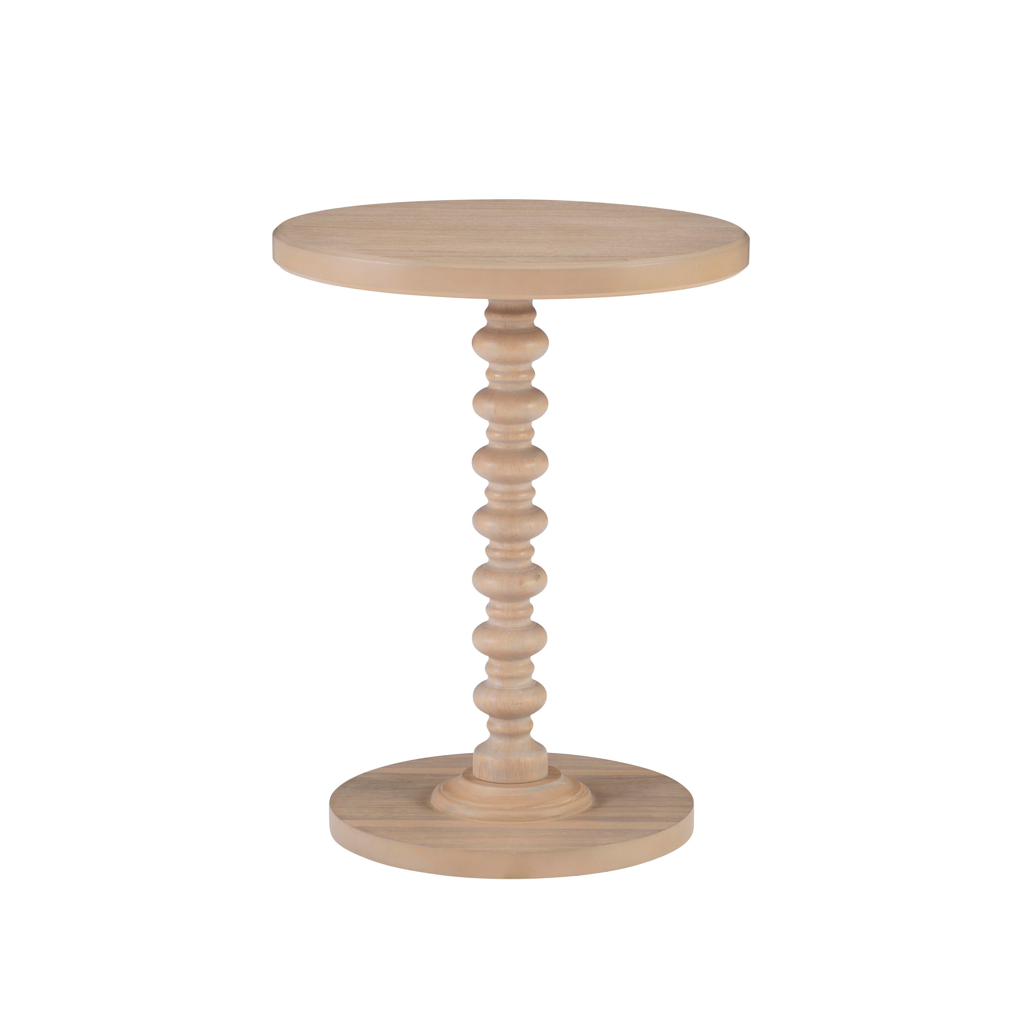 Linon Elina Side Table, Natural, large
