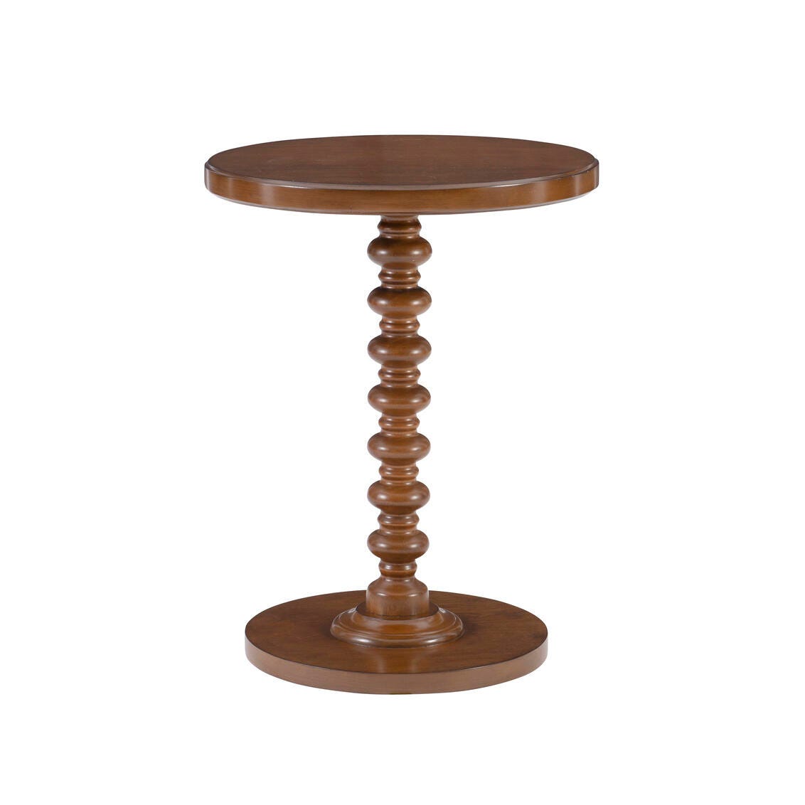 Linon Elina Side Table, Hazelnut, large