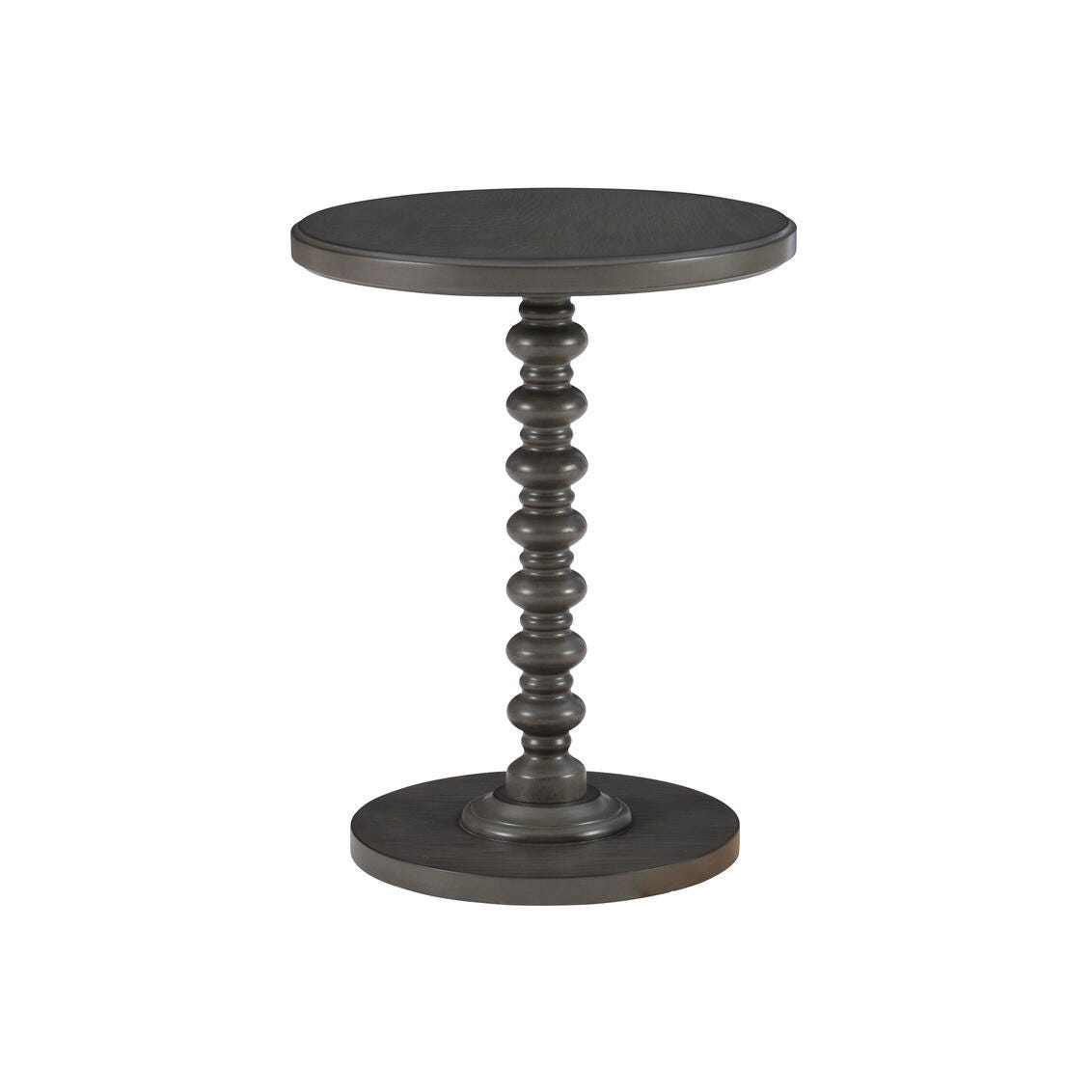 Linon Elina Side Table, Dark Gray, large
