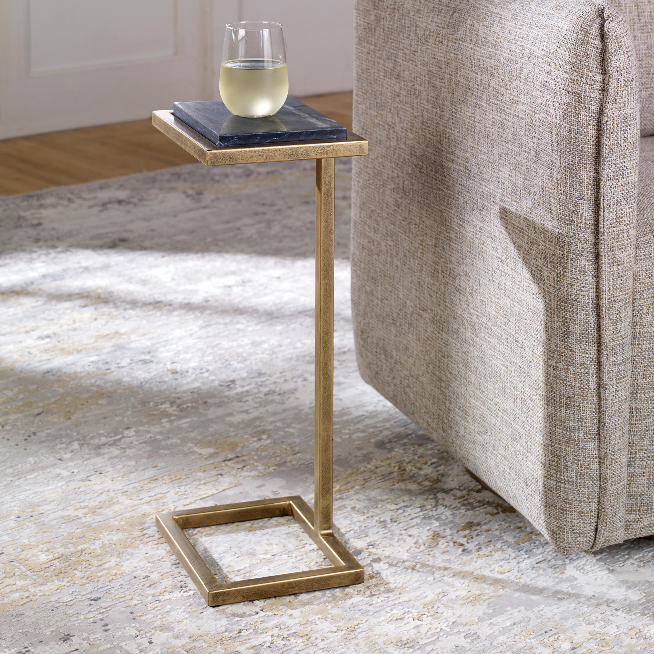 Exalted Living C-Shaped End Table, , large