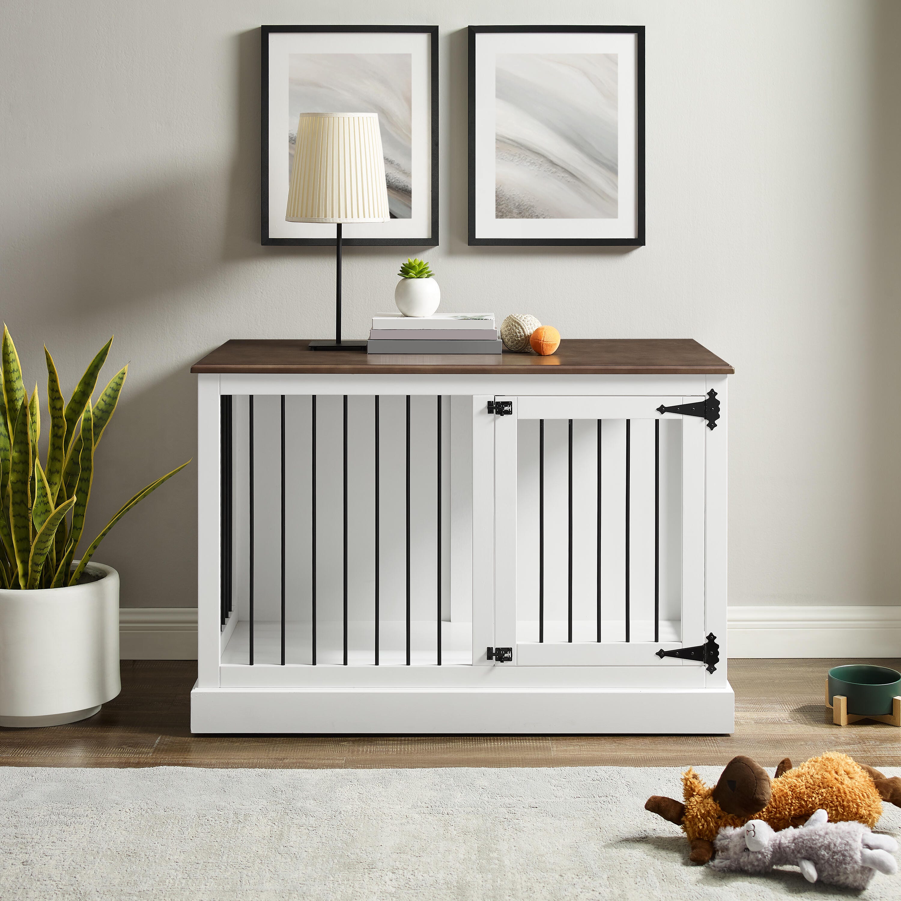 Winslow Small Credenza Dog Crate, , large