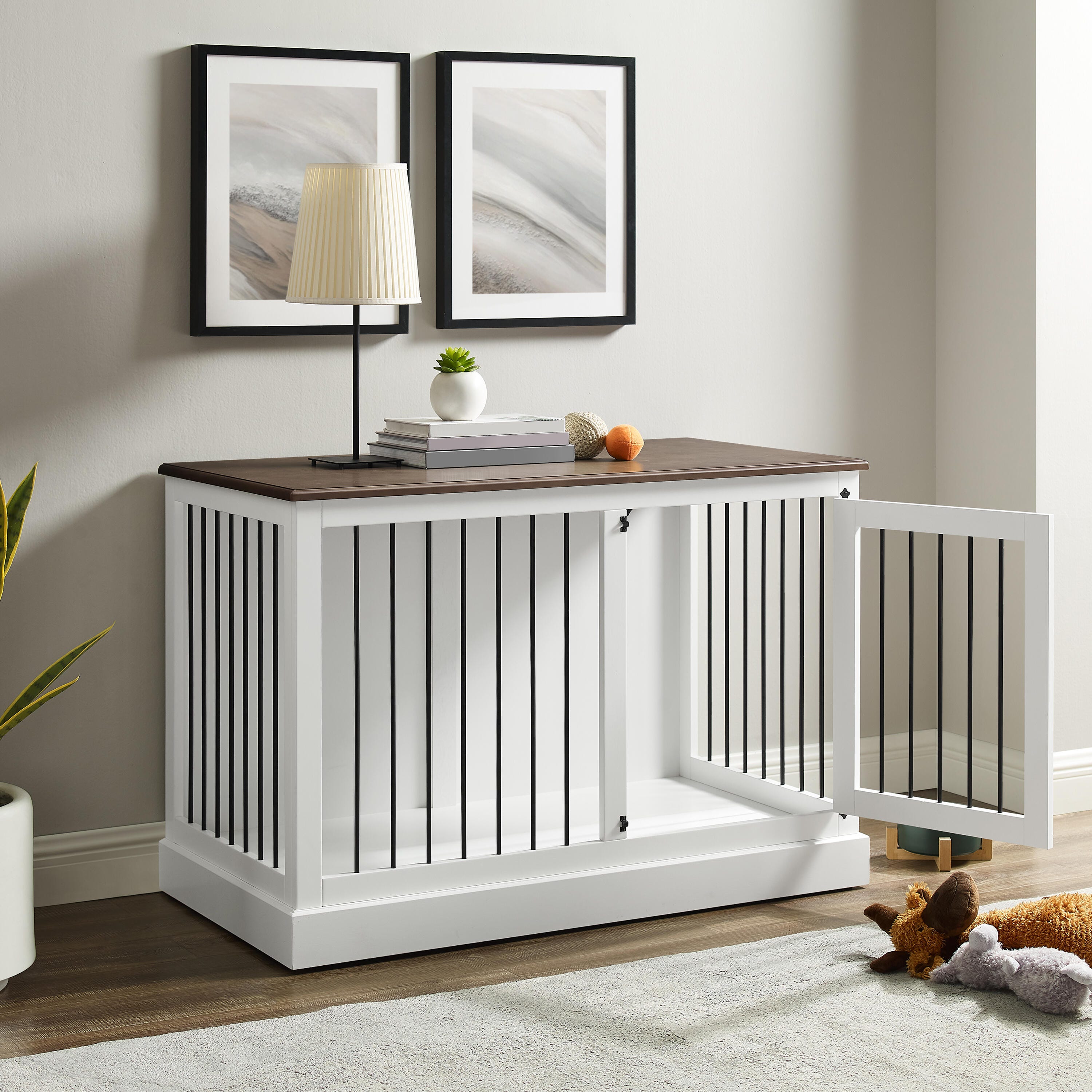 Winslow Small Credenza Dog Crate, , large