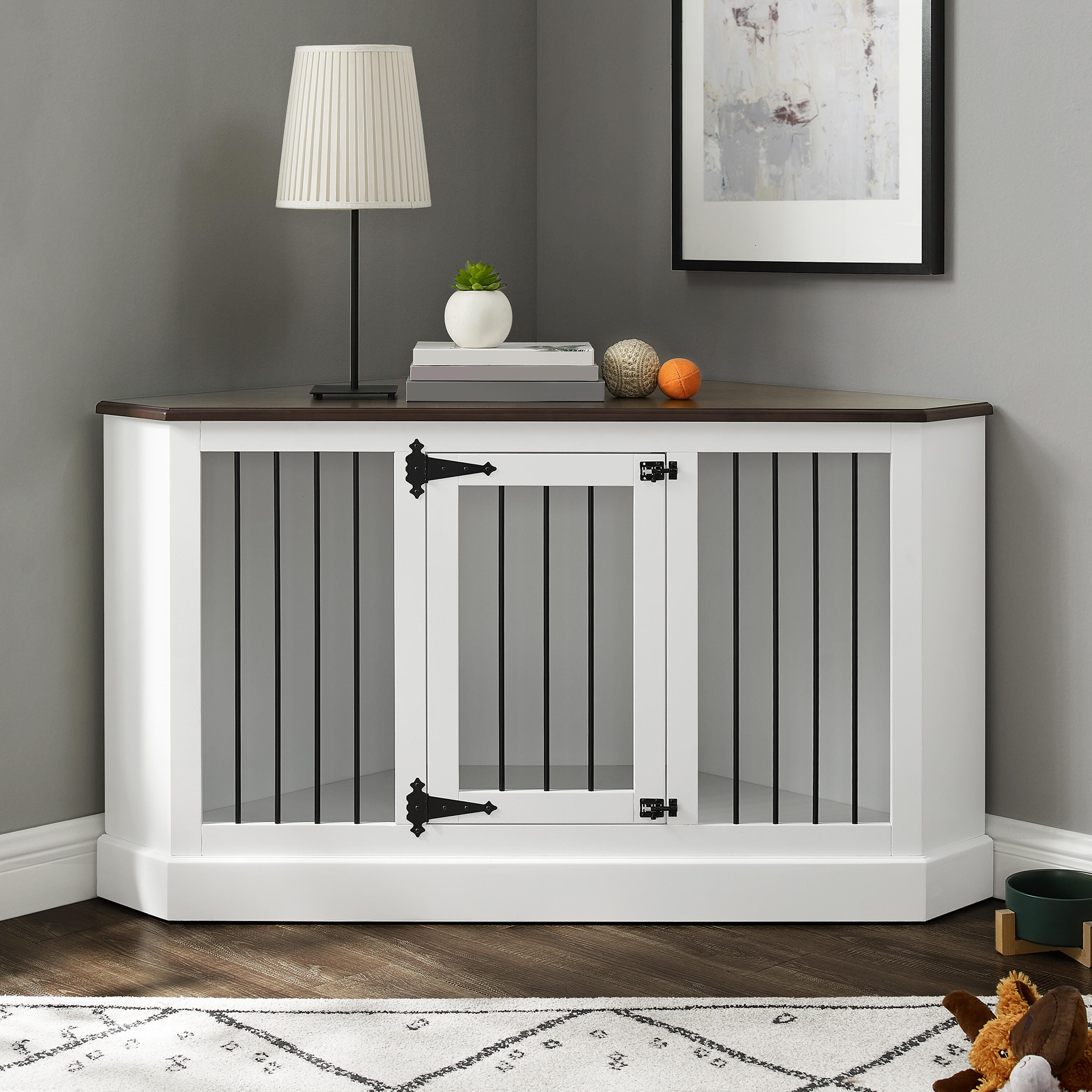 Winslow Corner Credenza Dog Crate, , large