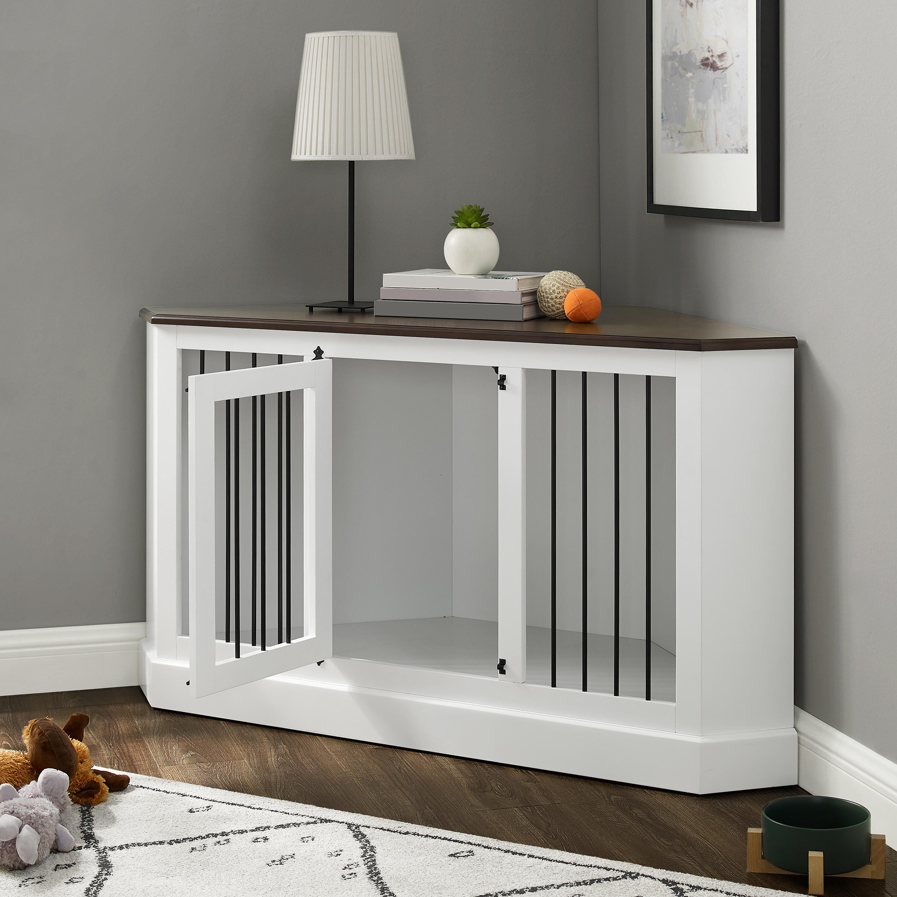 Winslow Corner Credenza Dog Crate, , large