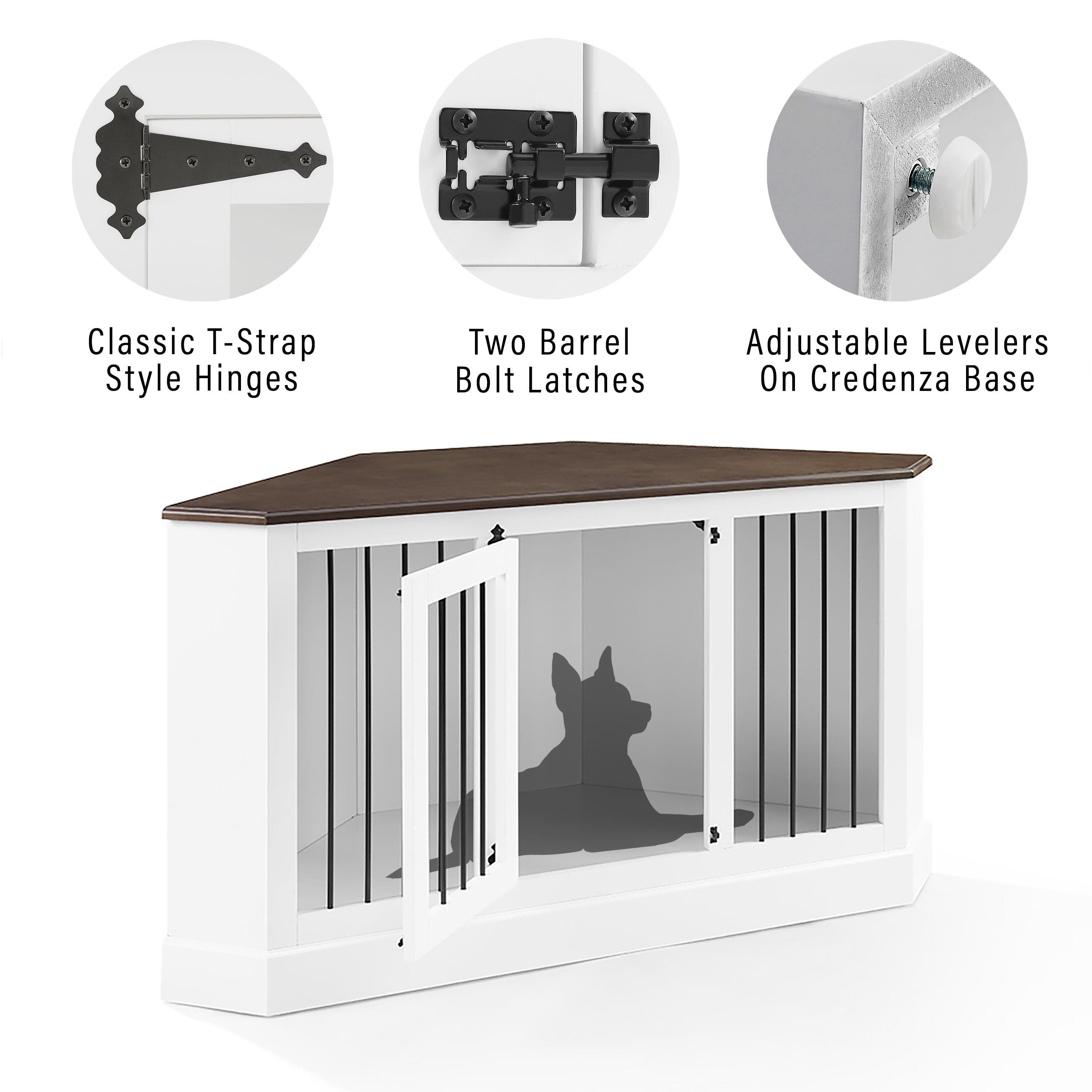 Winslow Corner Credenza Dog Crate, , large