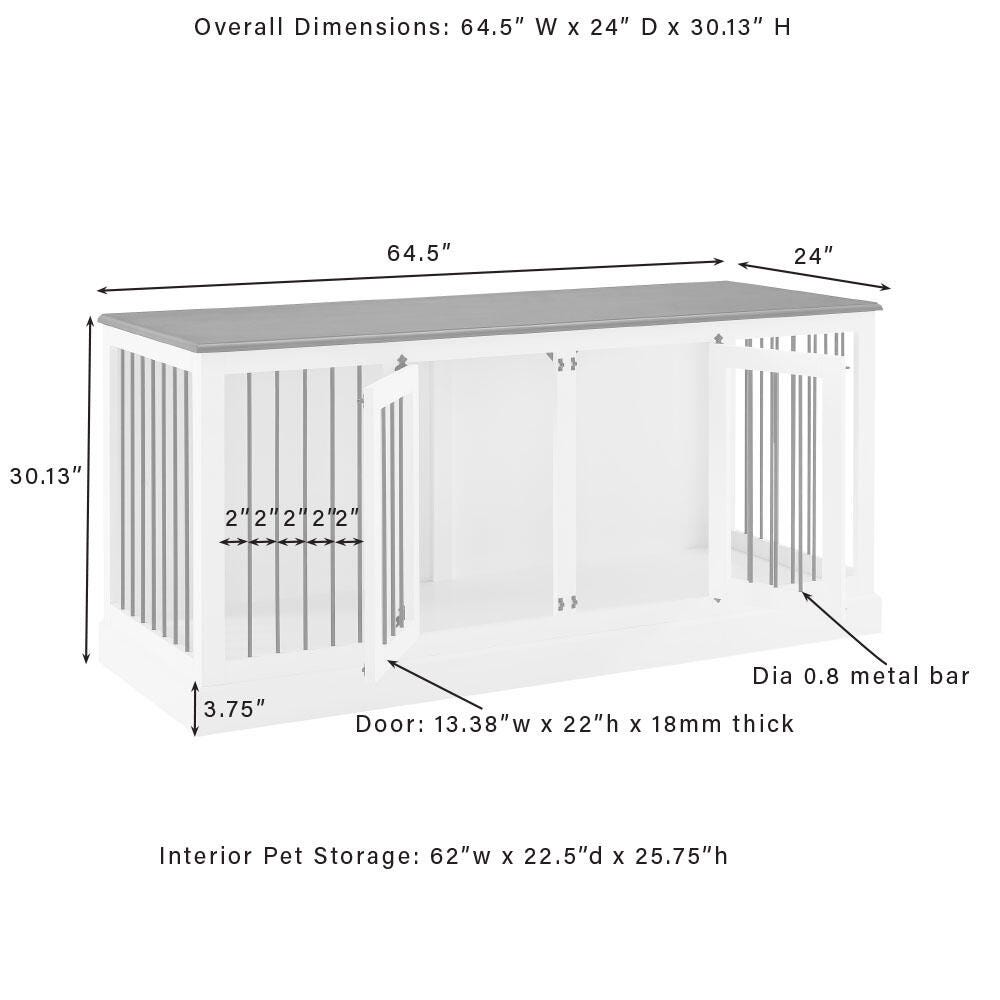 Winslow Medium Credenza Pet Crate, , large