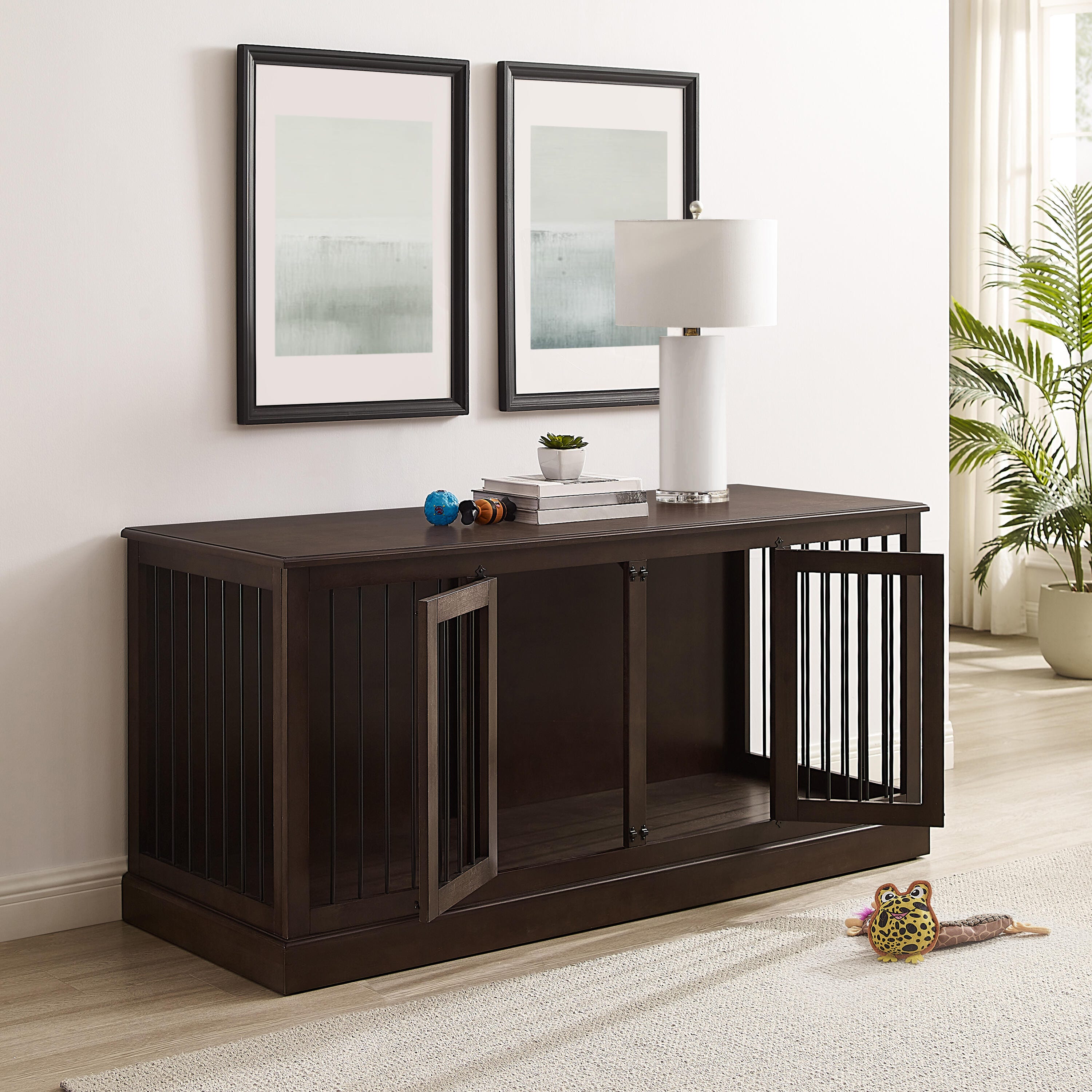 Winslow Medium Credenza Pet Crate, , large