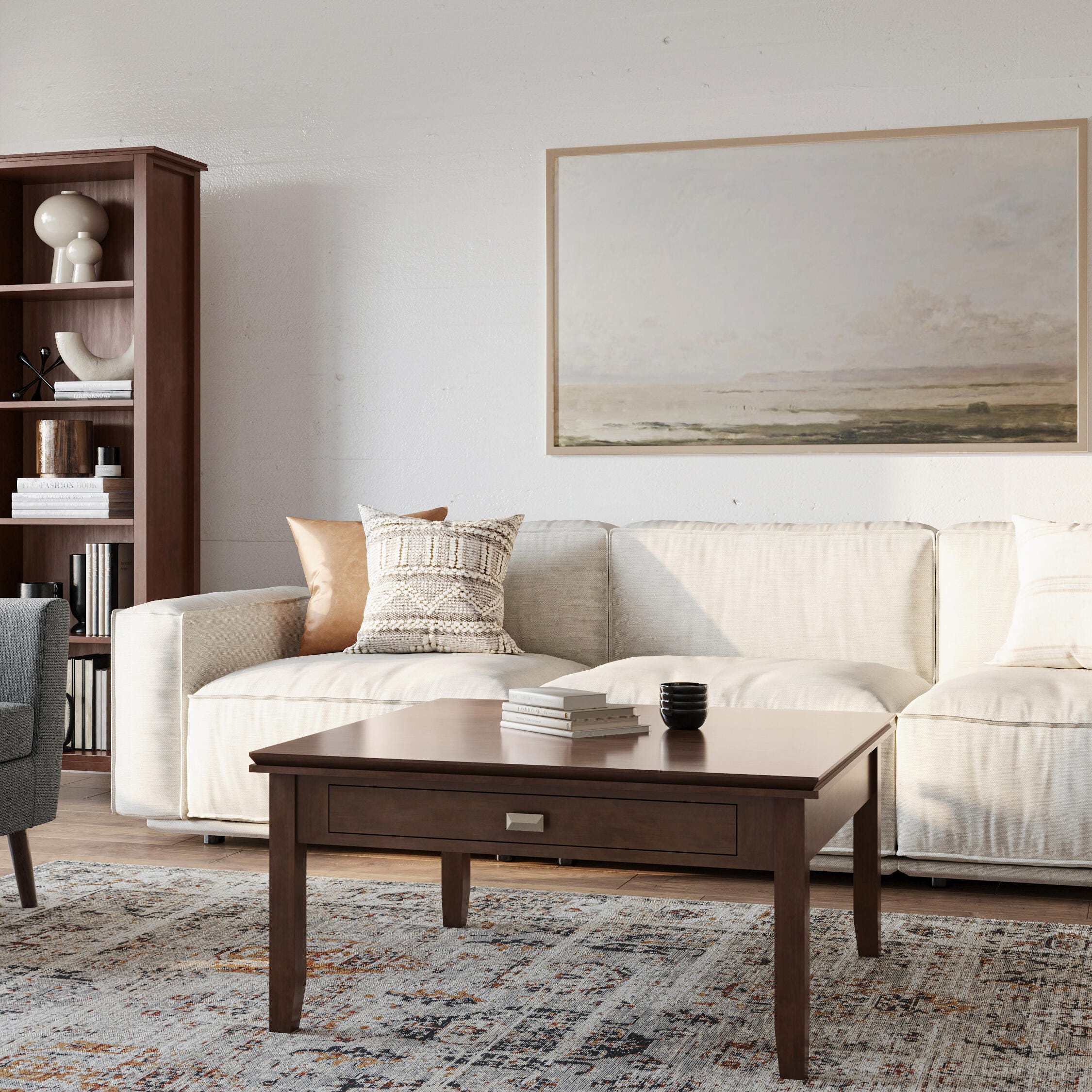 Simpli Home Artisan Coffee Table, , rollover