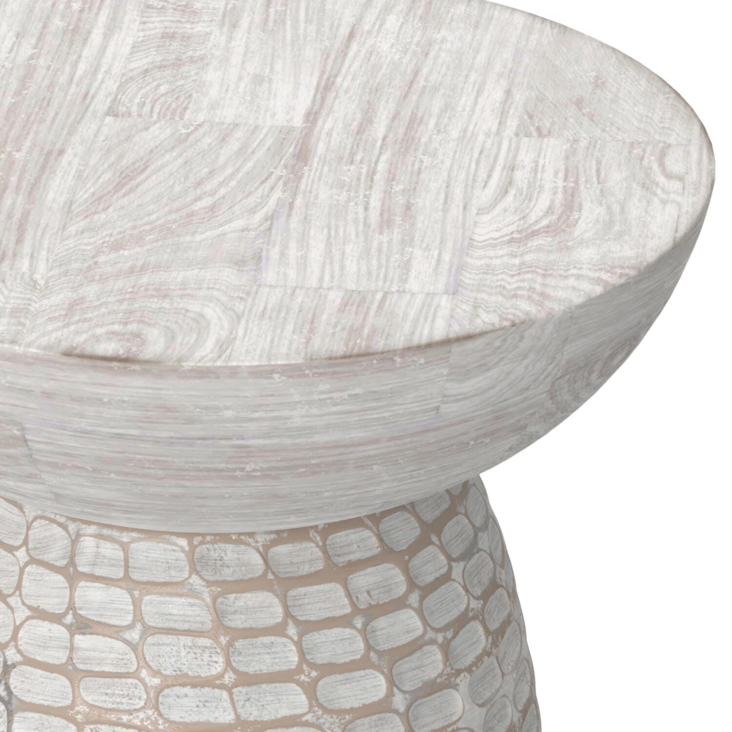 Simpli Home Boyd Wooden Accent Table, White Wash, large