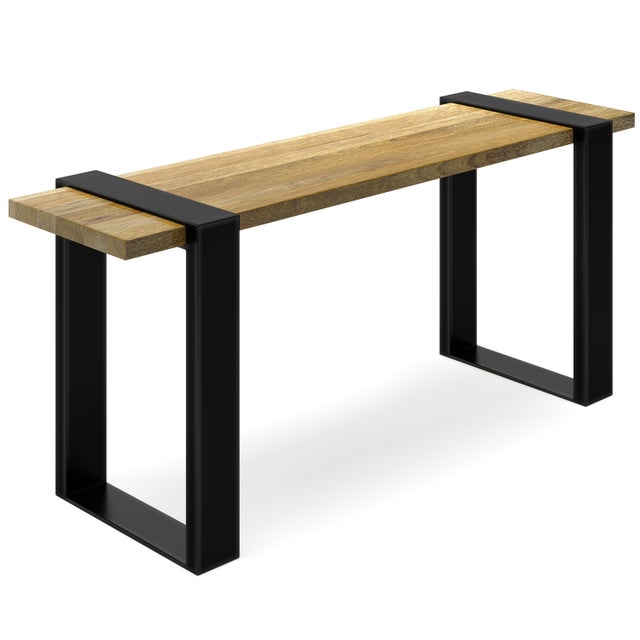 Simpli Home Nessa Bench, Natural