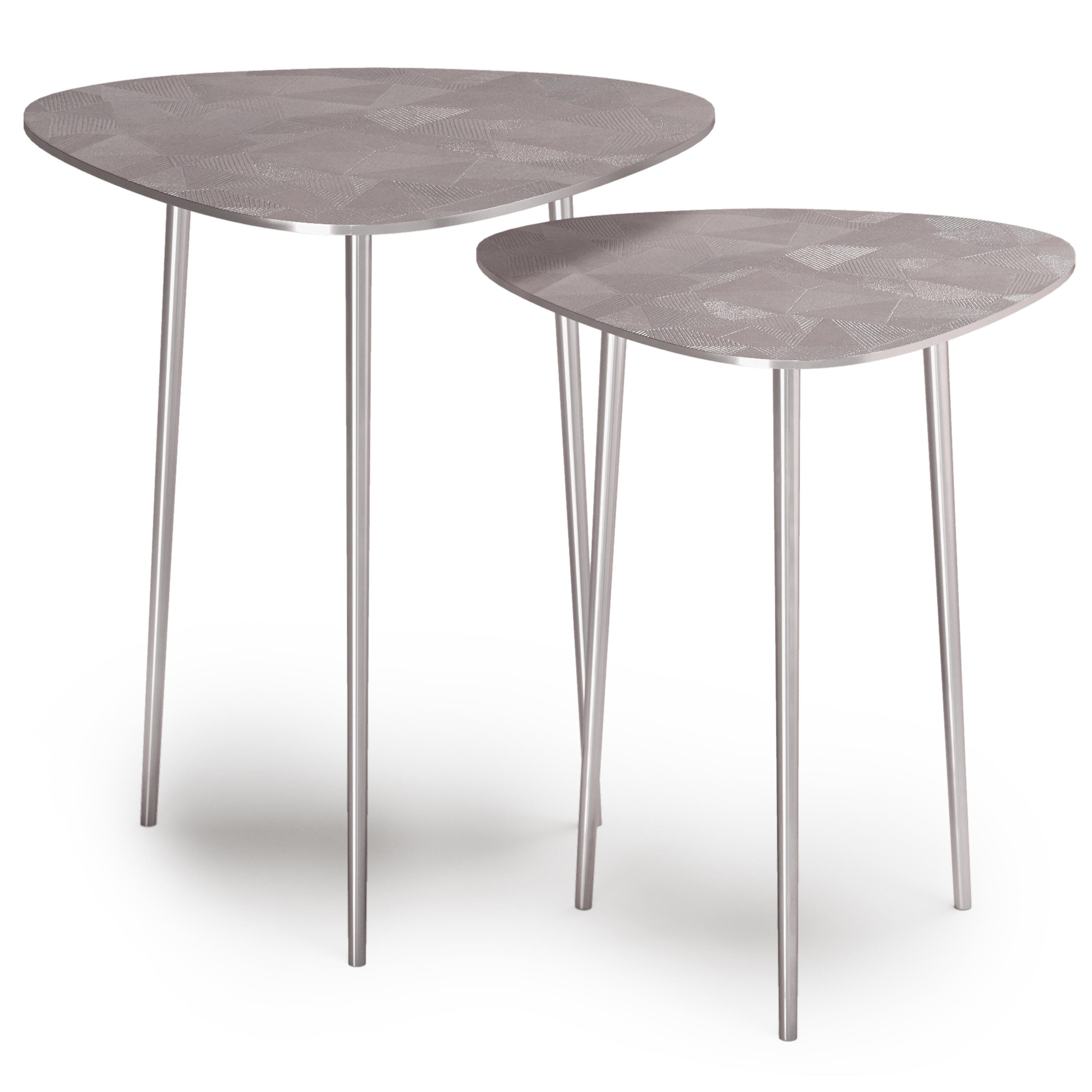 Simpli Home Shelton 2 Piece Nesting End Table