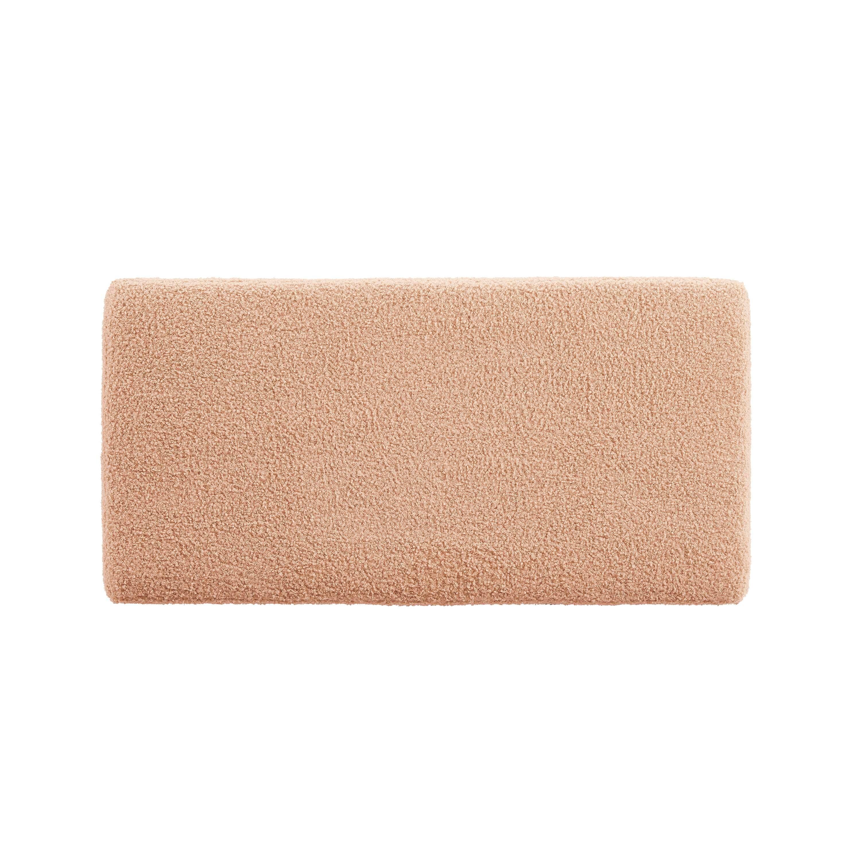 Linon Bridget Bridget Rectangle Ottoman, Tan, large