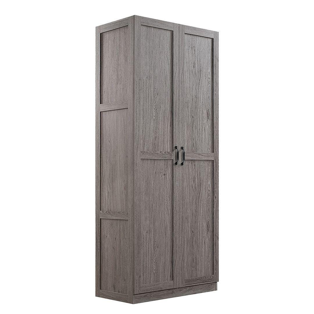 Hopkins Storage Closet with 7 Shelves, Gray, large